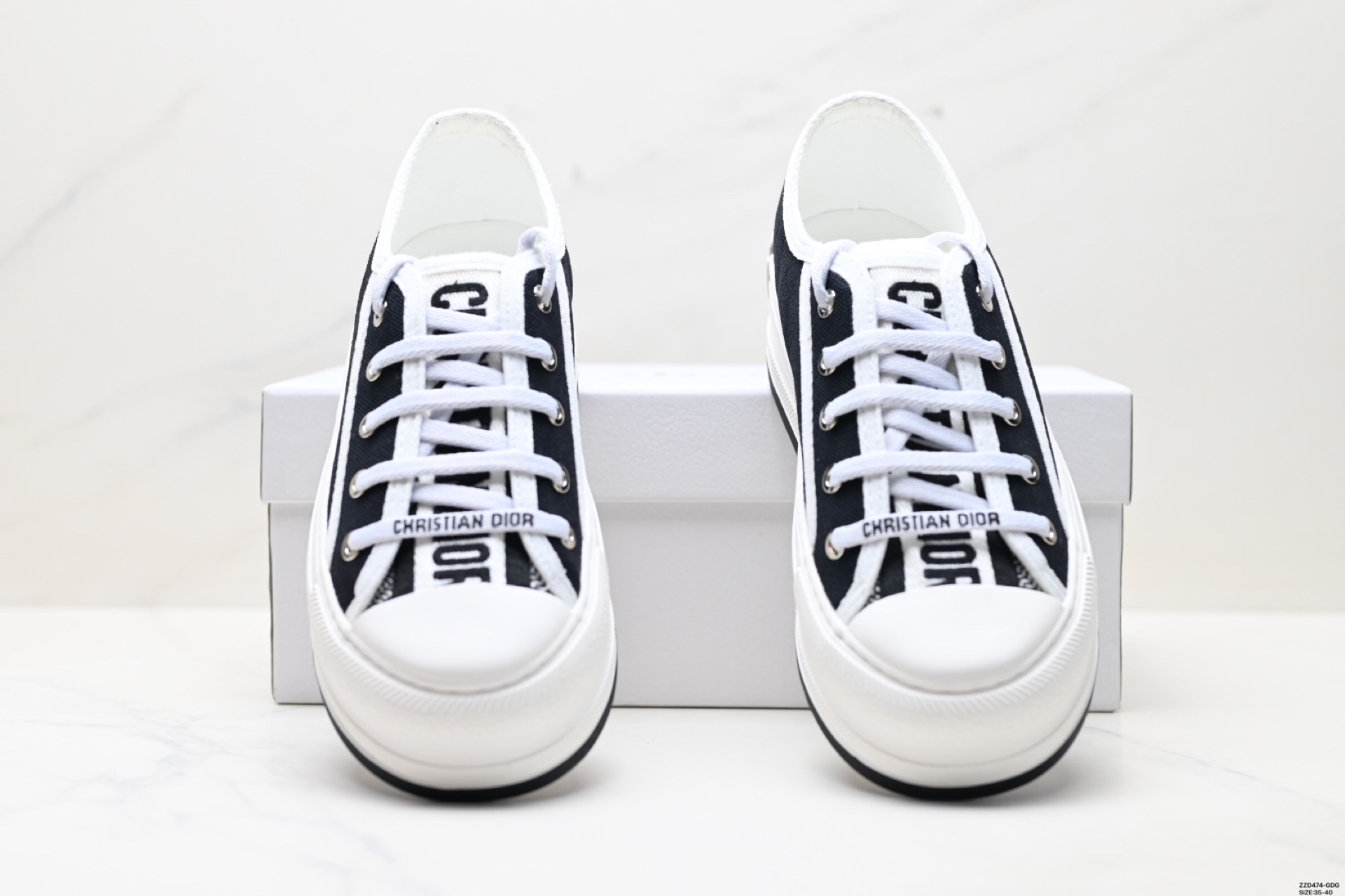 Dior Walk'n'Dior Zapatillas Deportivas con Plataforma en Jacquard Oblique 8 i1749142941541 3853 0 6
