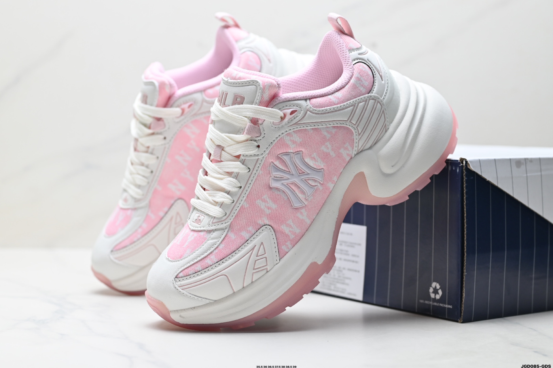 MLB XLG CHUNKY 百搭舒适休闲潮流运动厚底增高防滑耐磨 低帮 老爹鞋 3ASHW065N