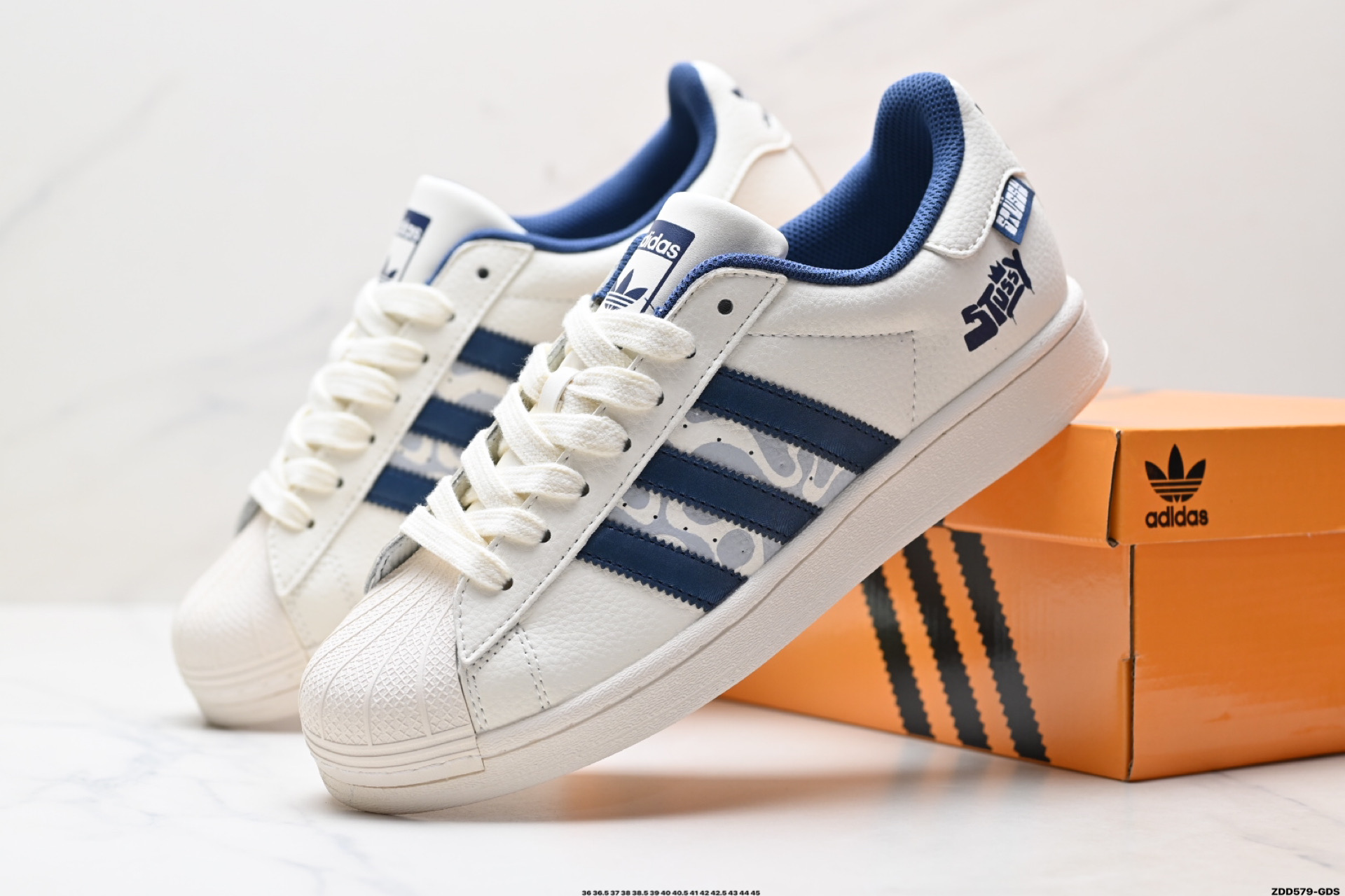 Adidas Originals Superstar 阿迪达斯 三叶草 贝壳头’DIY’系列低帮经典百搭休闲运动板鞋  HS3076