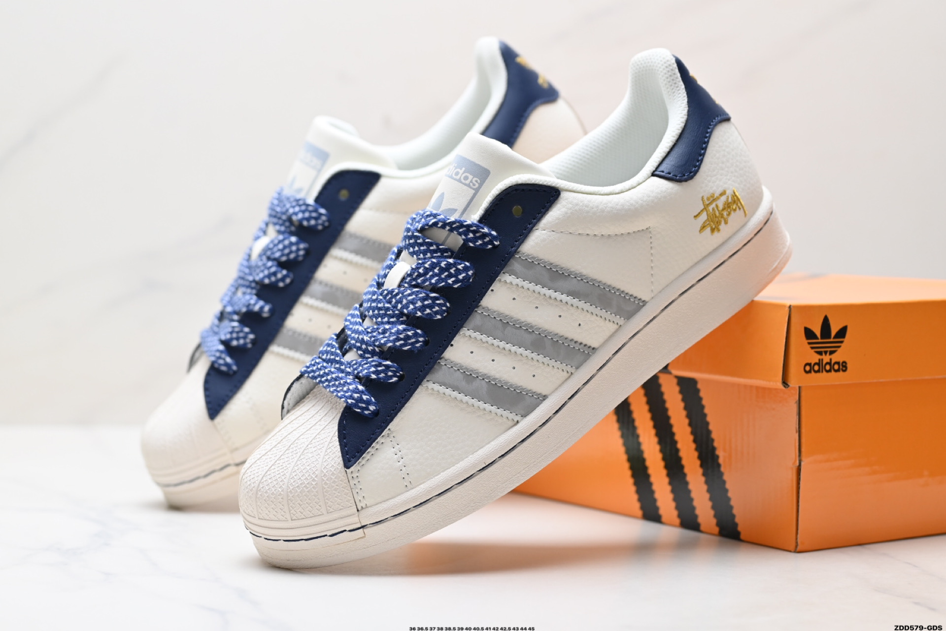Adidas Originals Superstar 阿迪达斯 三叶草 贝壳头’DIY’系列低帮经典百搭休闲运动板鞋  HS3076