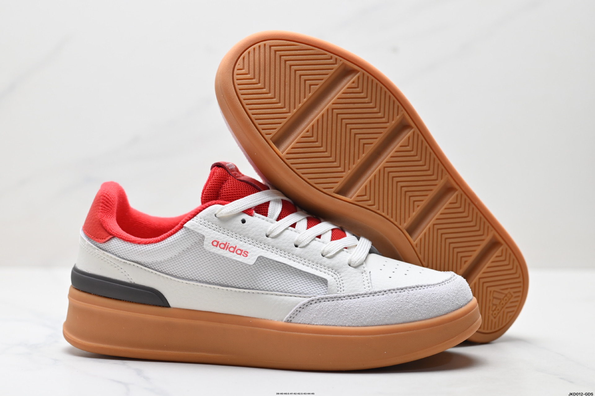 Adidas/阿迪达斯板鞋休闲运动潮流百搭男士皮革拼接网布情侣款 JS0237