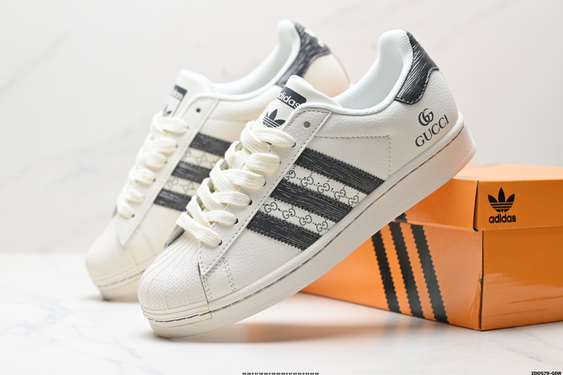 Adidas Originals Superstar 阿迪达斯 三叶草 贝壳头’DIY’系列低帮经典百搭休闲运动板鞋 HS3076