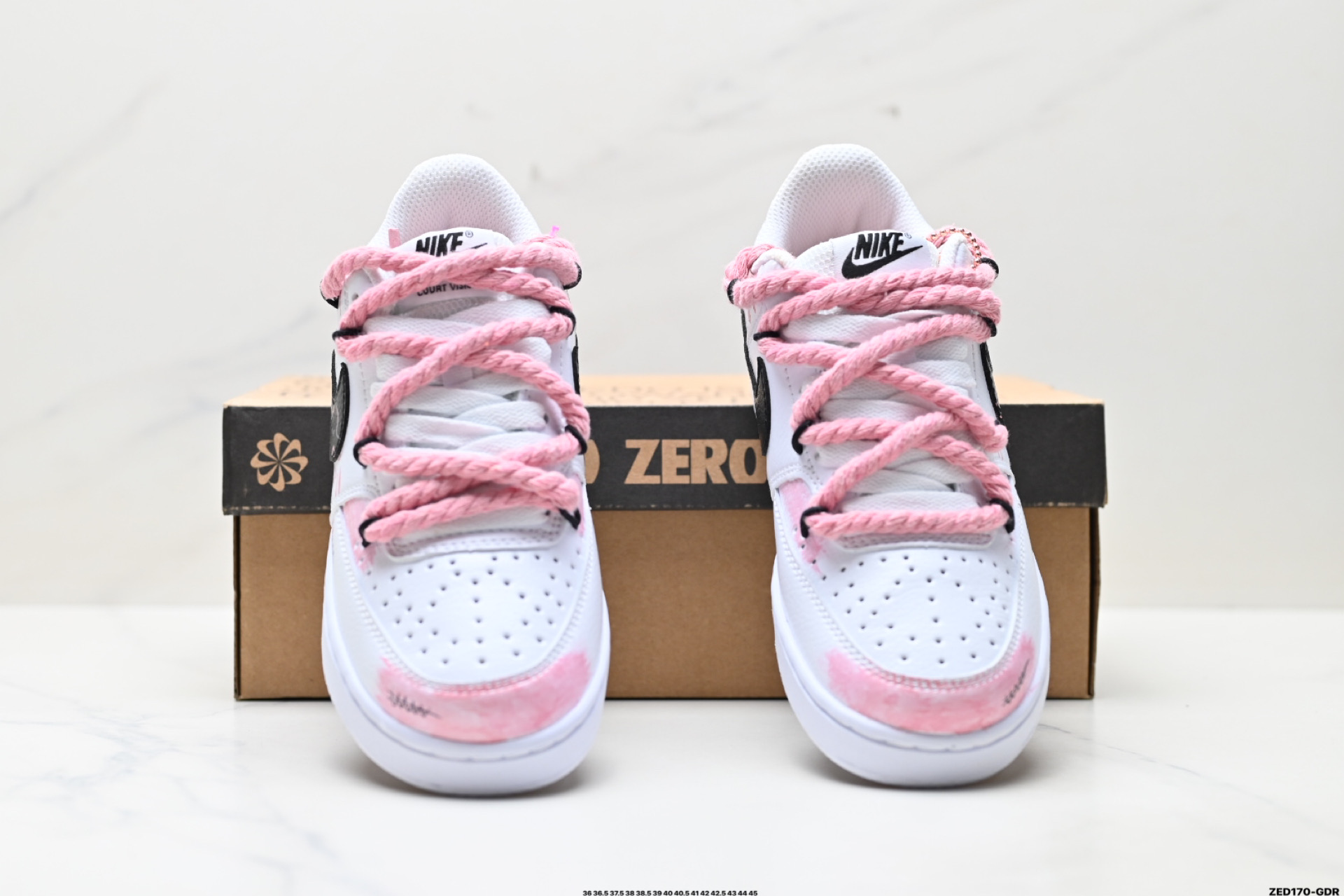 NIKE COURT VISION LO ‘DIY’定制 低帮百搭 透气休闲运动板鞋 DH3158-101