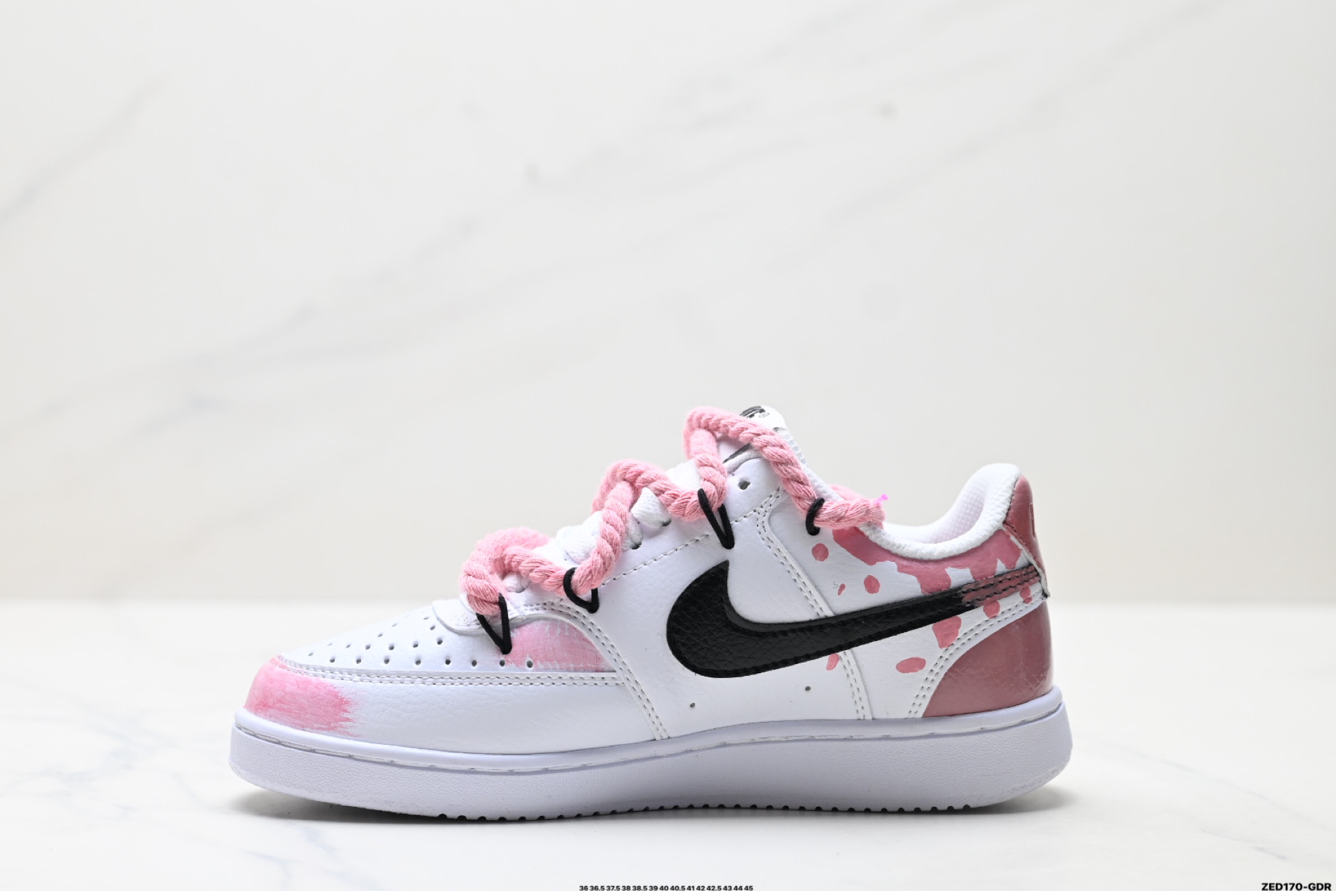 NIKE COURT VISION LO ‘DIY’定制 低帮百搭 透气休闲运动板鞋 DH3158-101