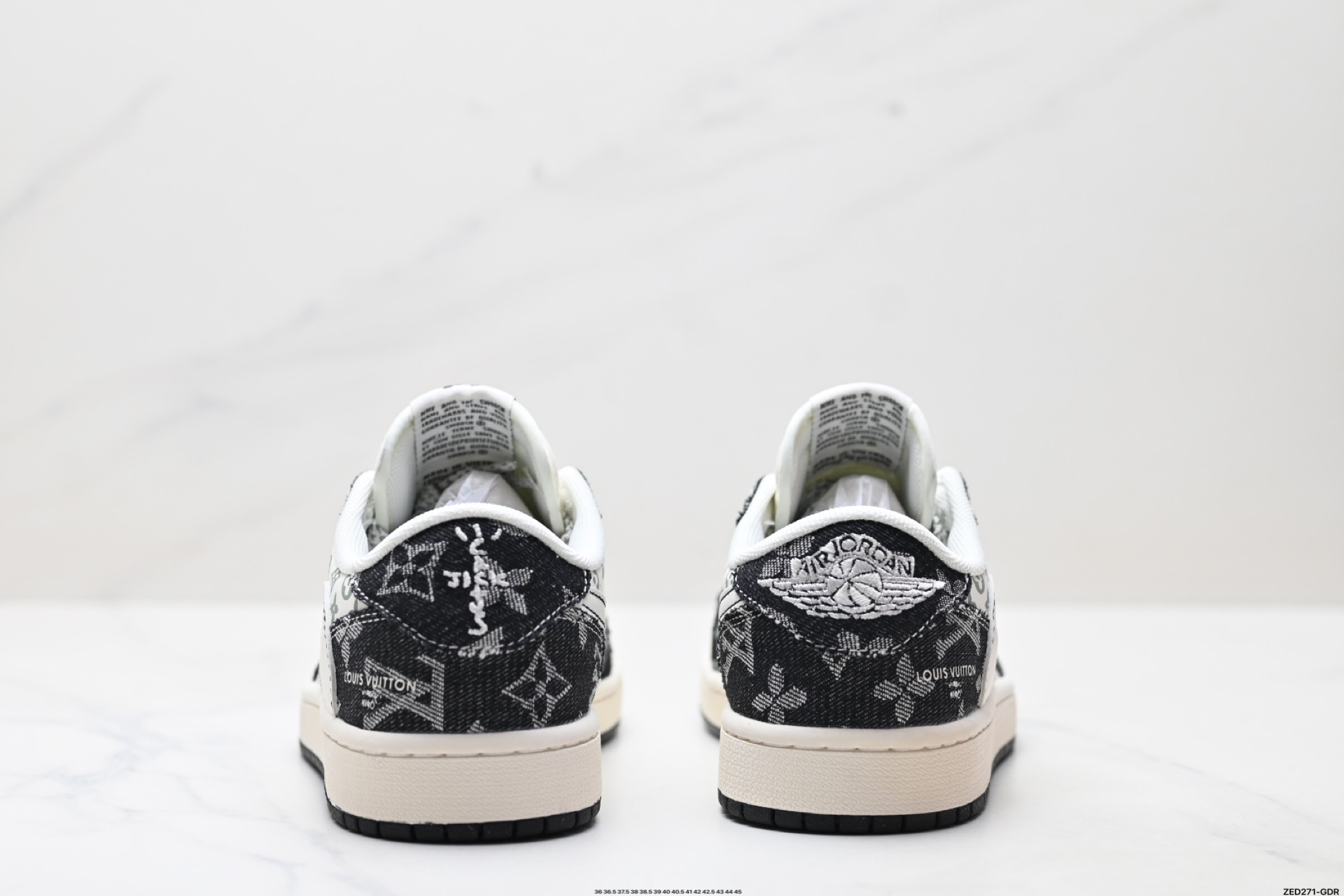 Nike Air Jordan 1 x Travis Scott AJ1倒勾 乔一倒钩 ‘DIY’定制 耐克 低帮文化篮球鞋  YX5066-327