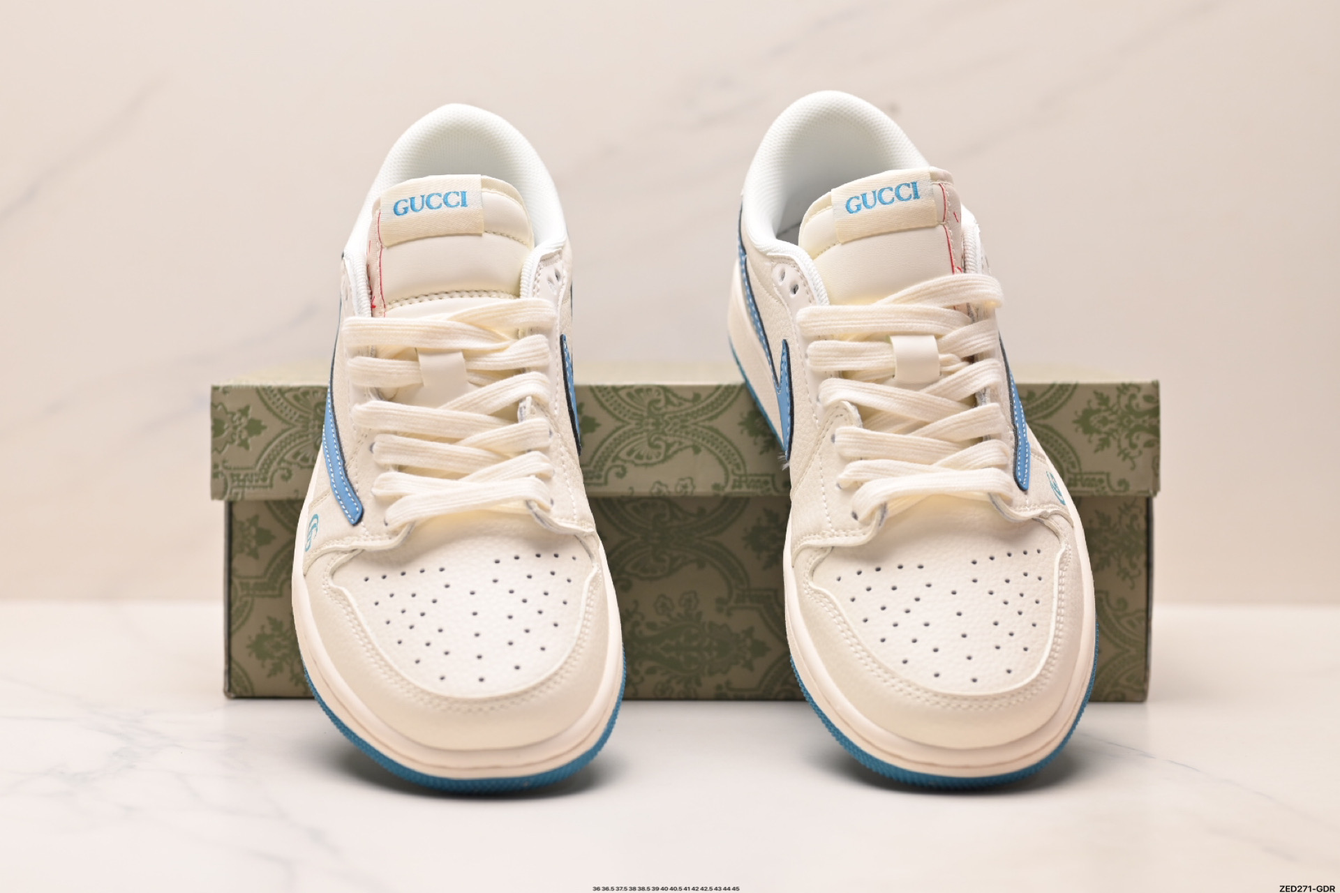 Nike Air Jordan 1 x Travis Scott AJ1倒勾 乔一倒钩 ‘DIY’定制 耐克 低帮文化篮球鞋 ZH2598-165