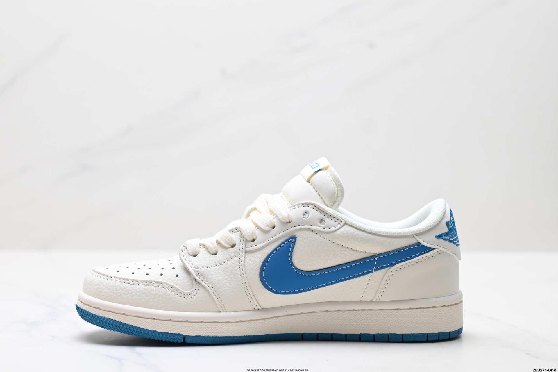 Nike Air Jordan 1 x Travis Scott AJ1倒勾 乔一倒钩 ‘DIY’定制 耐克 低帮文化篮球鞋 ZH2598-165