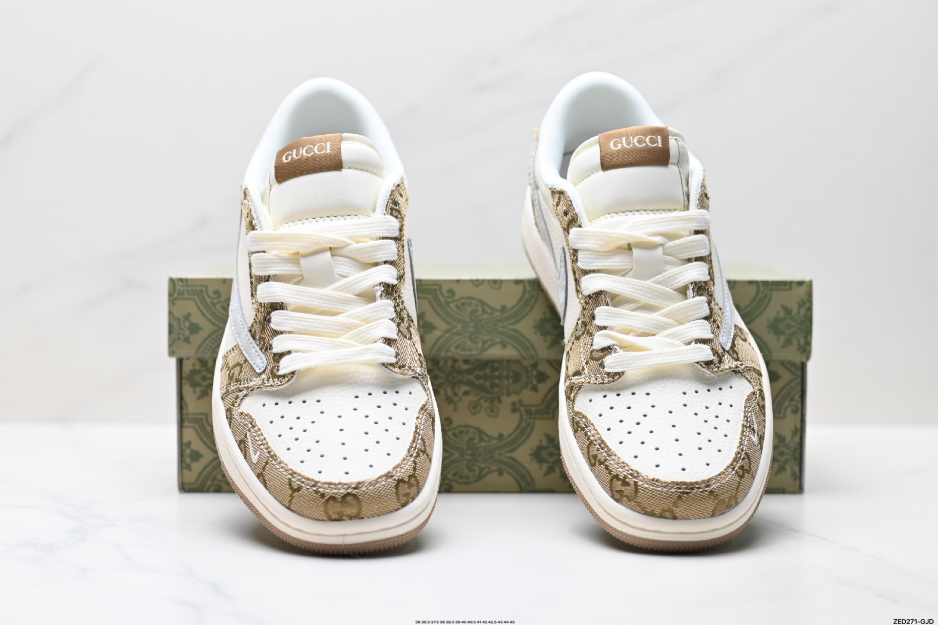 Nike Air Jordan 1 x Travis Scott AJ1倒勾 乔一倒钩 ‘DIY’定制 耐克 低帮文化篮球鞋  XS7089-603