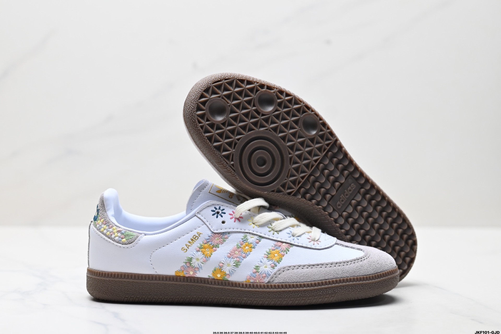 Adidas Originals Samba OG 阿迪达斯三叶草 桑巴舞系列绅士德训足球风百搭低帮休闲运动板鞋 HQ5155