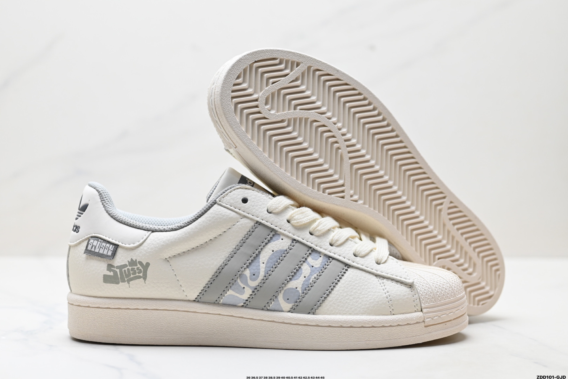 Adidas Originals Superstar 阿迪达斯 三叶草 贝壳头’DIY’系列低帮经典百搭休闲运动板鞋  HS3081
