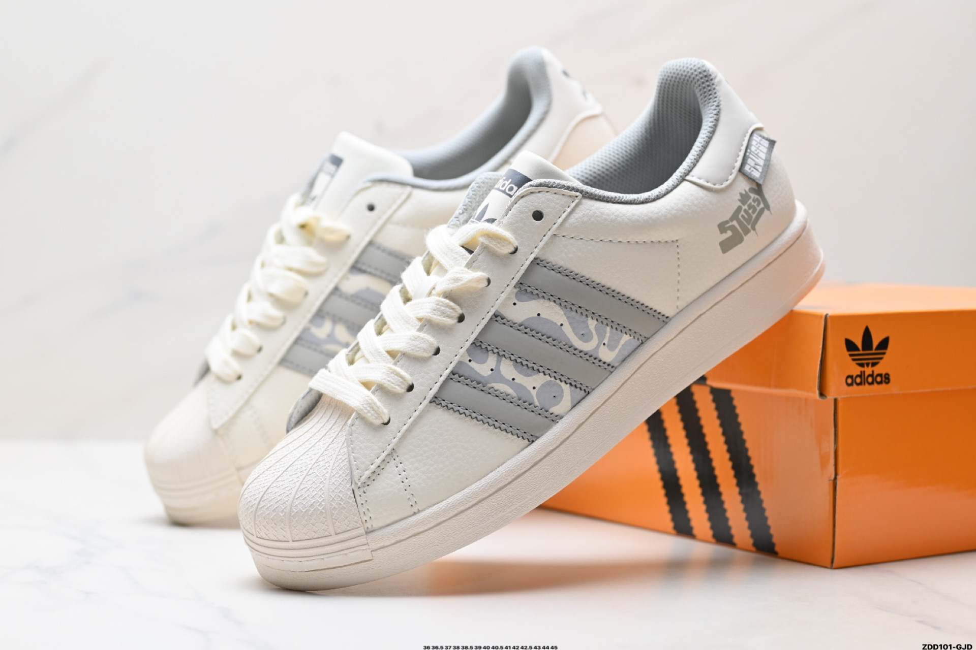 Adidas Originals Superstar 阿迪达斯 三叶草 贝壳头’DIY’系列低帮经典百搭休闲运动板鞋  HS3081