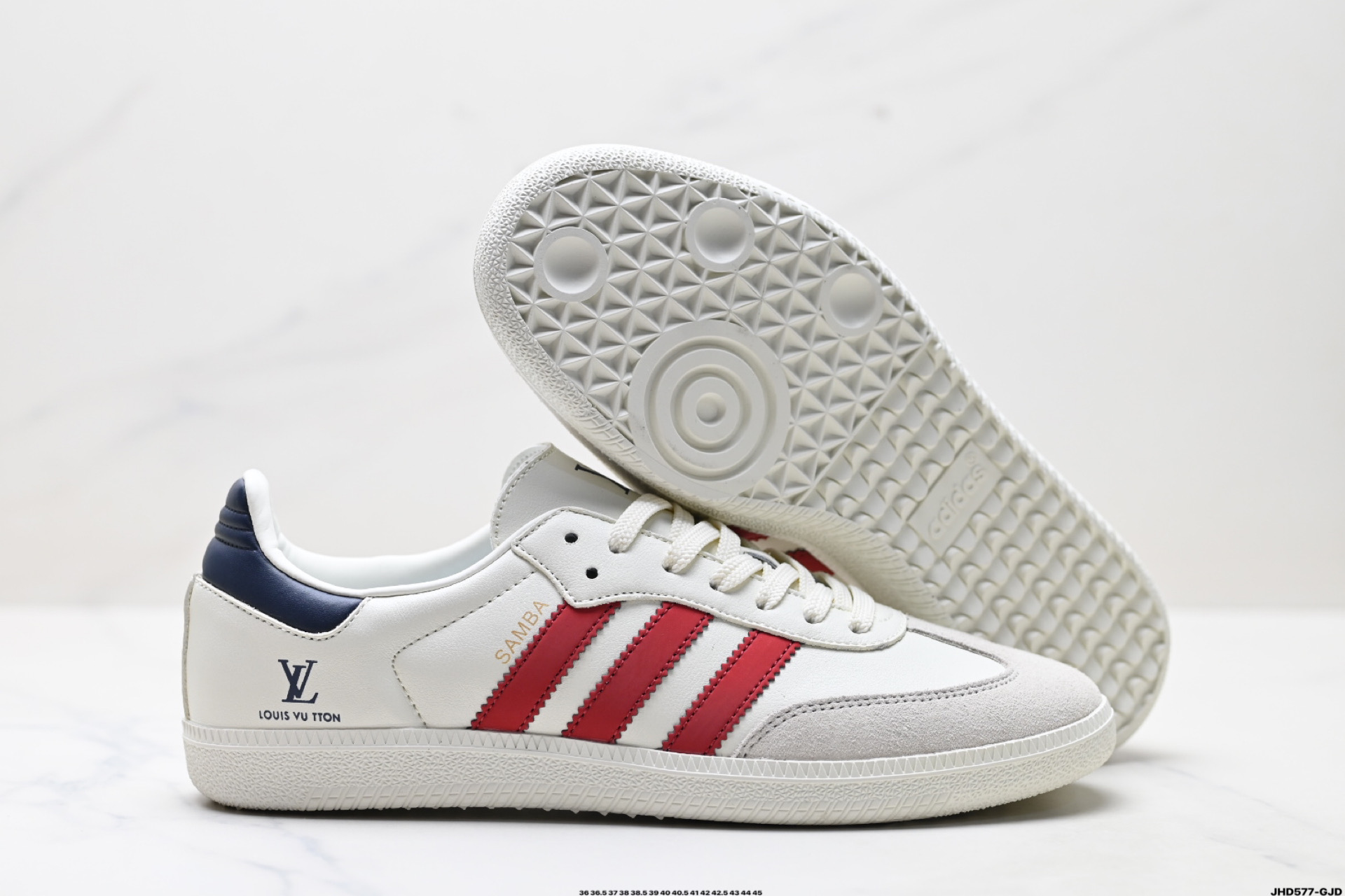 Adidas Originals Samba OG ‘DIY’桑巴舞系列 阿迪达斯 三叶草绅士德训足球风百搭低帮休闲运动板鞋  GJ75811