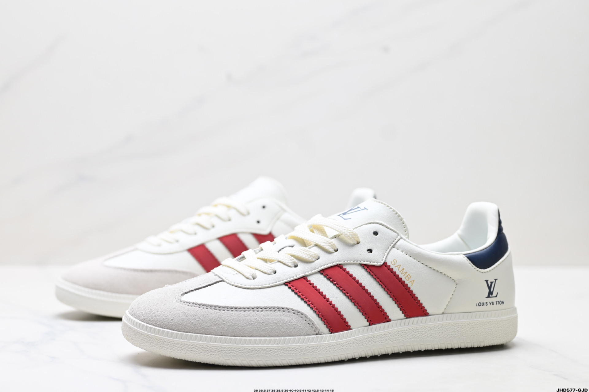 Adidas Originals Samba OG ‘DIY’桑巴舞系列 阿迪达斯 三叶草绅士德训足球风百搭低帮休闲运动板鞋  GJ75811