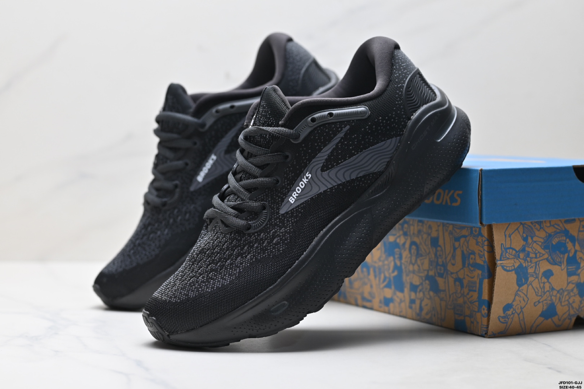 Brooks布鲁克斯 Ghost Max 网面时尚 网布耐磨透气 低帮 休闲跑步鞋 110406 1D 071