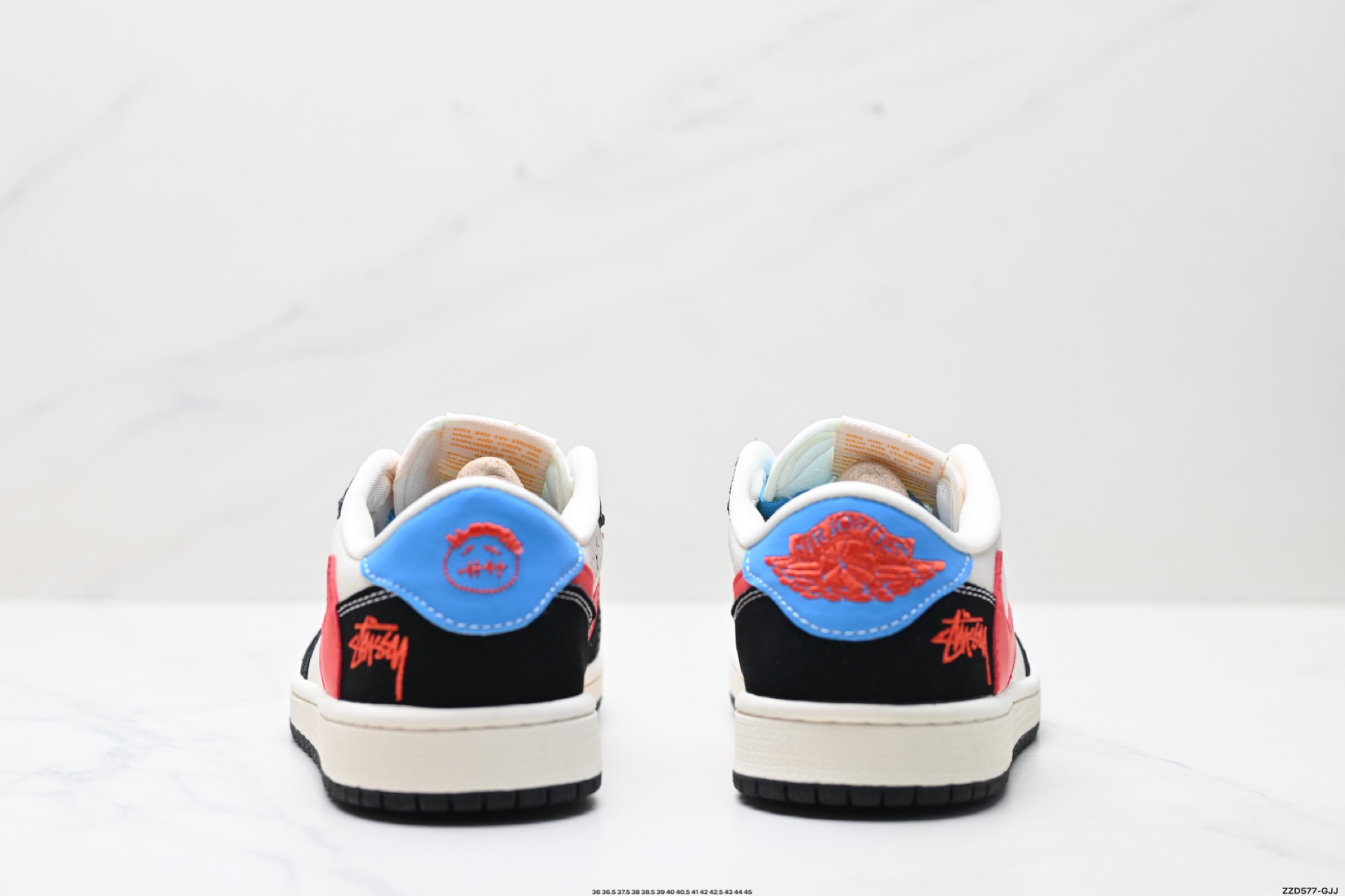 Nike Air Jordan 1 x Travis Scott AJ1倒勾 乔一倒钩 ‘DIY’定制 耐克 低帮文化篮球鞋 XB1979-003