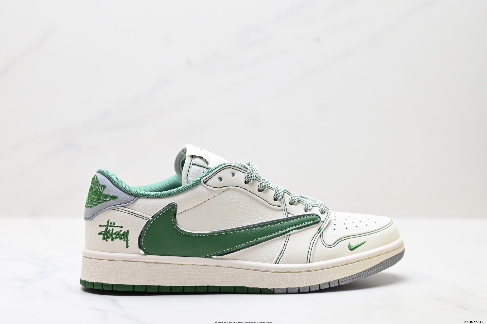 Nike Air Jordan 1 x Travis Scott AJ1倒勾 乔一倒钩 ‘DIY’定制 耐克 低帮文化篮球鞋  XF8698-073