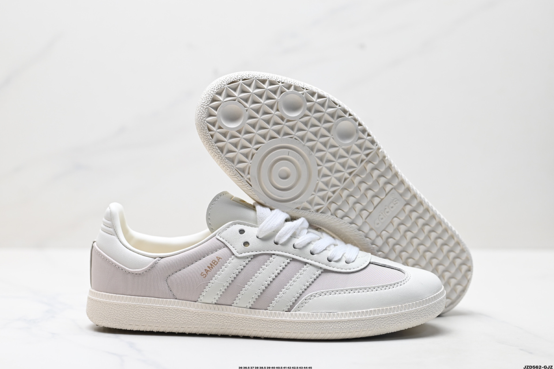 Adidas Originals Samba 桑巴舞系列阿迪达斯 三叶草 绅士德训足球风百搭低帮休闲运动板鞋 JI3204