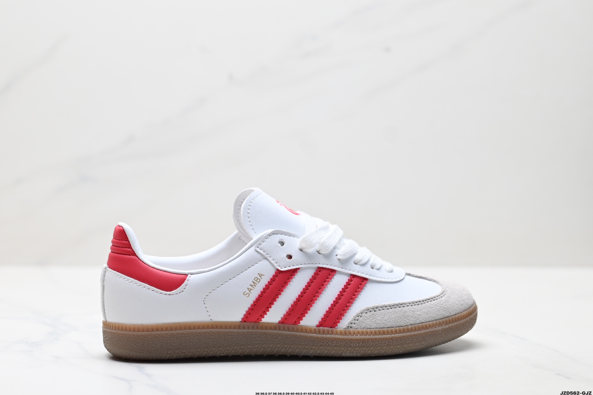 Adidas Originals Samba 桑巴舞系列阿迪达斯 三叶草 绅士德训足球风百搭低帮休闲运动板鞋 JQ4041