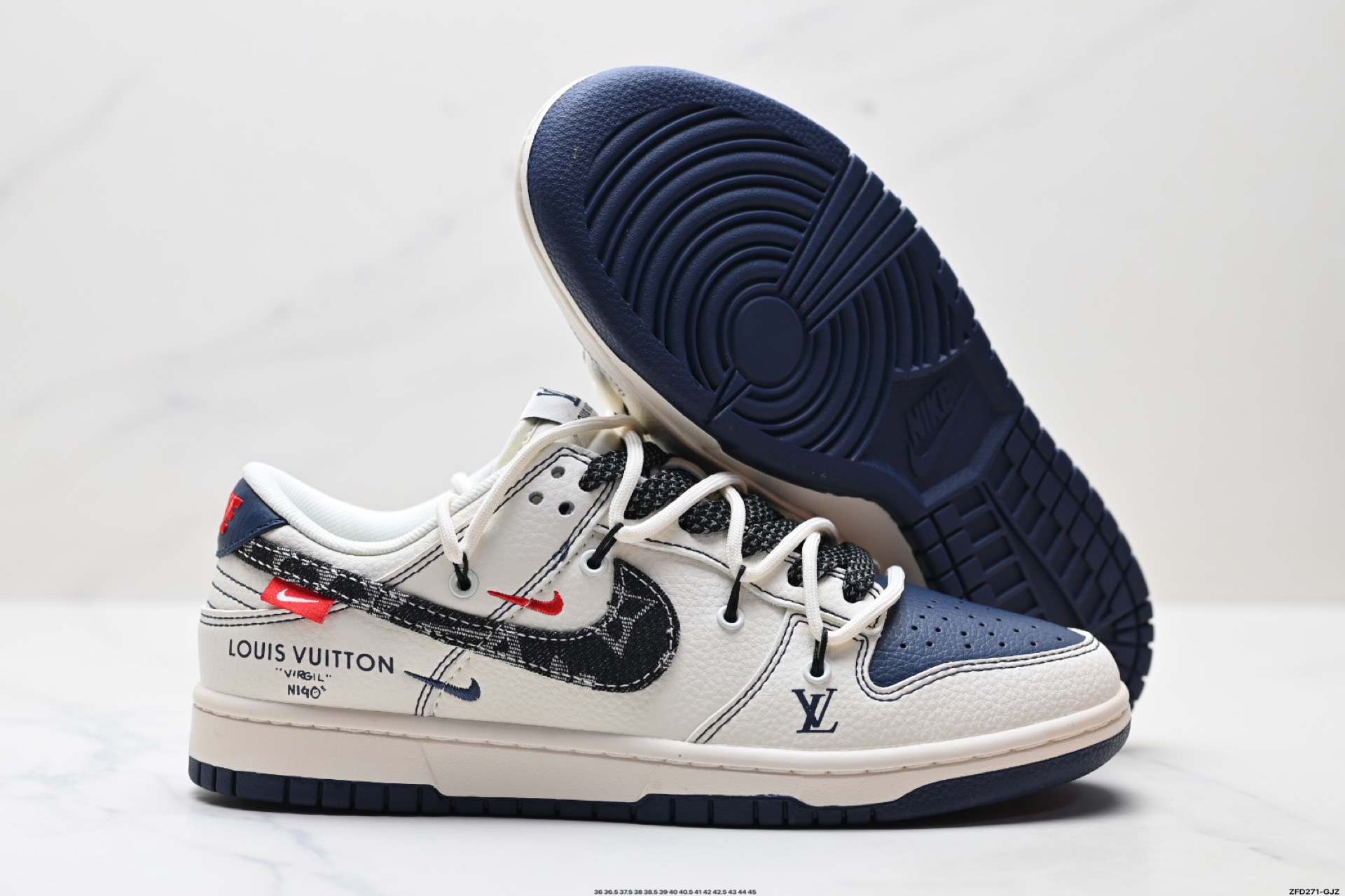 Nike Dunk Low Retro ‘DIY高端定制’耐克 低帮休闲运动板鞋 FC1688-220 Nike Dunk Low Retro ‘DIY高端定制’耐克 低帮休闲运动板鞋 FC1688-220