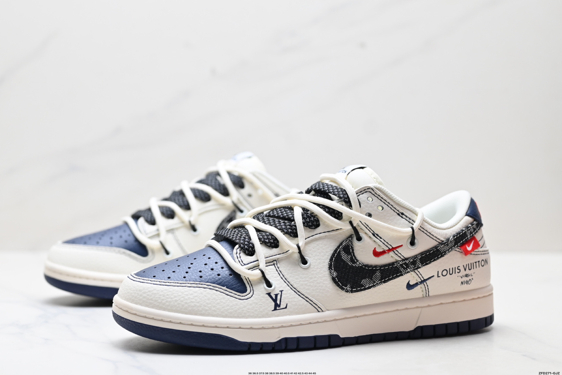 Nike Dunk Low Retro ‘DIY高端定制’耐克 低帮休闲运动板鞋 FC1688-220 Nike Dunk Low Retro ‘DIY高端定制’耐克 低帮休闲运动板鞋 FC1688-220