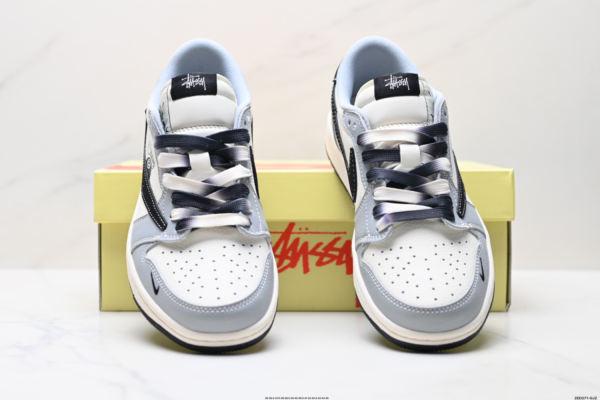 Nike Air Jordan 1 x Travis Scott AJ1倒勾 乔一倒钩 ‘DIY’定制 耐克 低帮文化篮球鞋  XS7089-601