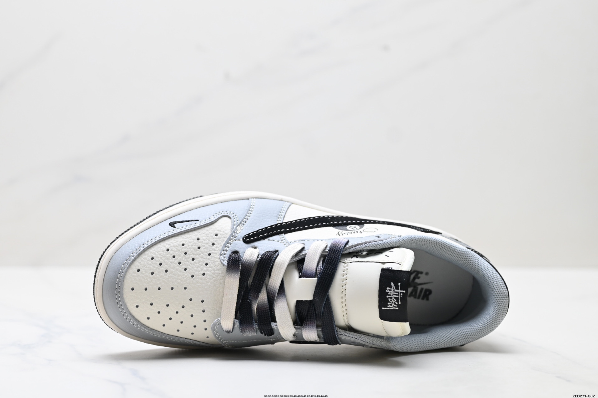 Nike Air Jordan 1 x Travis Scott AJ1倒勾 乔一倒钩 ‘DIY’定制 耐克 低帮文化篮球鞋  XS7089-601