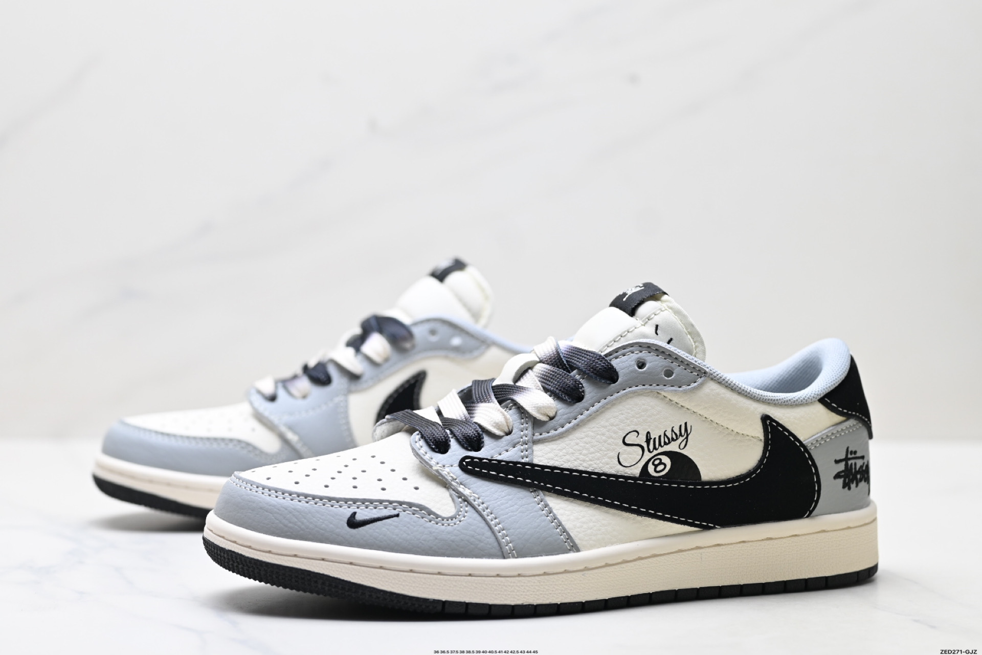 Nike Air Jordan 1 x Travis Scott AJ1倒勾 乔一倒钩 ‘DIY’定制 耐克 低帮文化篮球鞋  XS7089-601