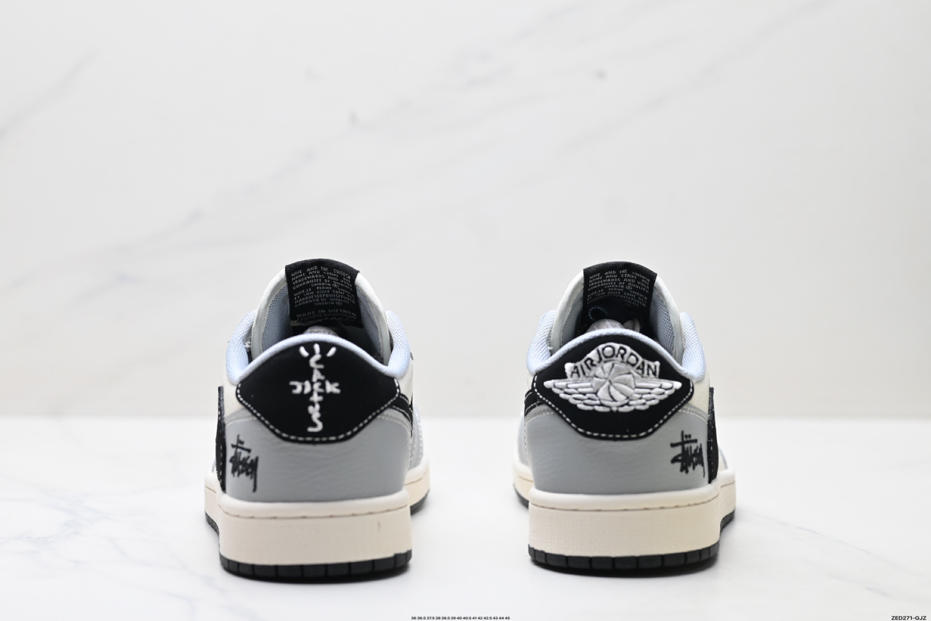 Nike Air Jordan 1 x Travis Scott AJ1倒勾 乔一倒钩 ‘DIY’定制 耐克 低帮文化篮球鞋  XS7089-601