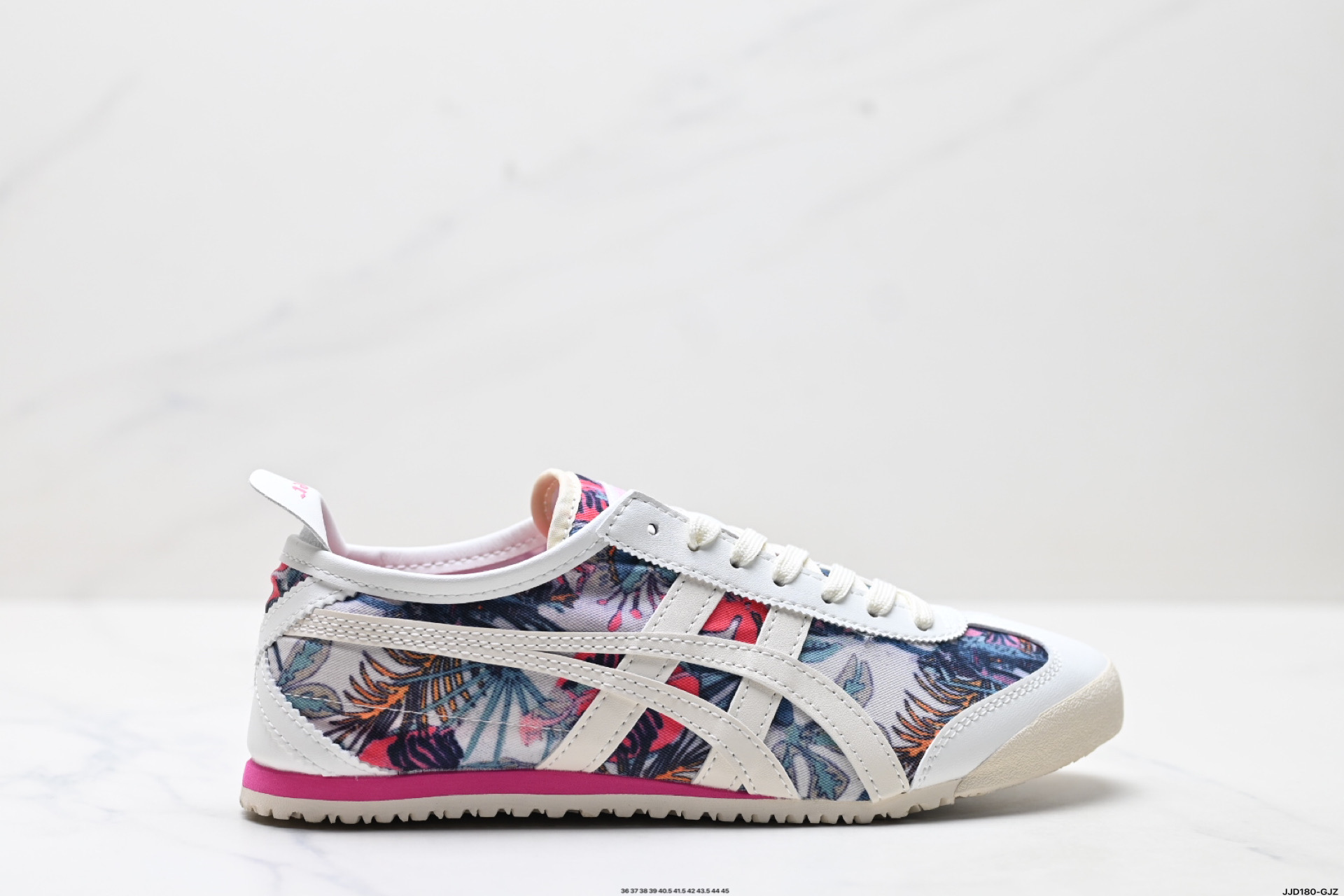 Onitsuka Tiger鬼塚虎 MEXICO 66 织物牛皮革 花卉图案 潮流百搭 轻便 低帮 生活休闲鞋 1182A071-700