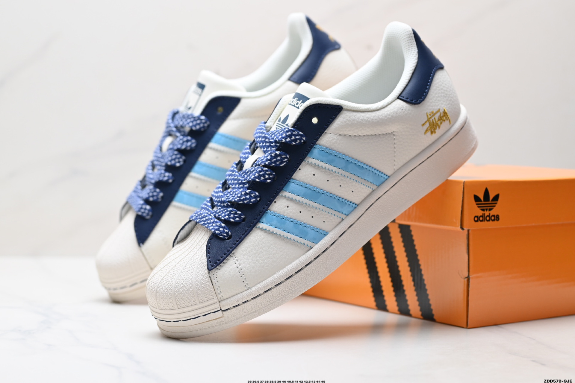 Adidas Originals Superstar 阿迪达斯 三叶草 贝壳头’DIY’系列低帮经典百搭休闲运动板鞋  HS3083