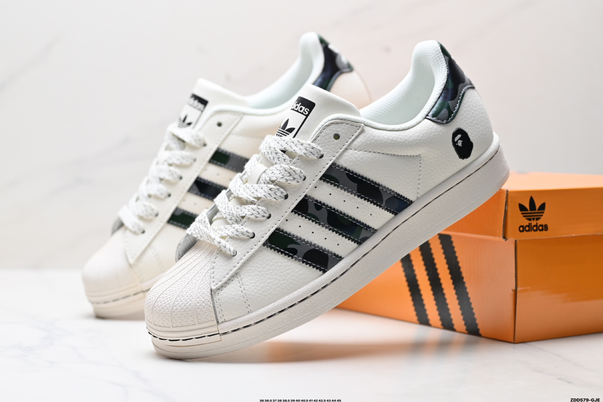 Adidas Originals Superstar 阿迪达斯 三叶草 贝壳头’DIY’系列低帮经典百搭休闲运动板鞋  HS3083