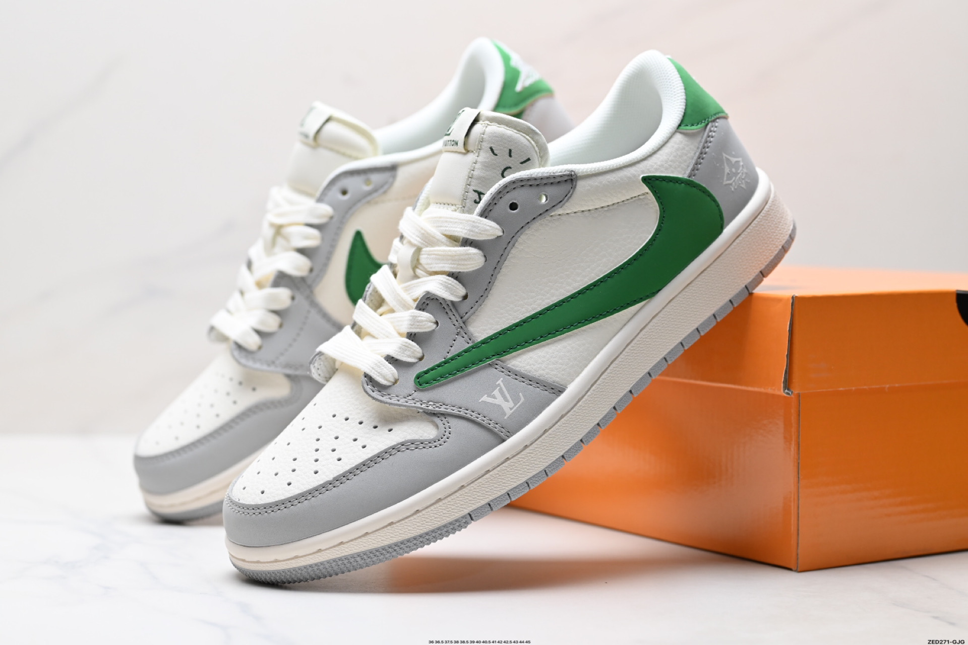 Nike Air Jordan 1 x Travis Scott AJ1倒勾 乔一倒钩 ‘DIY’定制 耐克 低帮文化篮球鞋 ZH2598-166-High Quatity Cheap Brand wholesale wholesaler seller Clothes Bags handbags Sneakers Top Fashion Clothing Shoes from China Factory Chinese suppliers best Quality Beautiful Price Nike Air Jordan 1 x Travis Scott AJ1倒勾 乔一倒钩 ‘DIY’定制 耐克 低帮文化篮球鞋 ZH2598-166