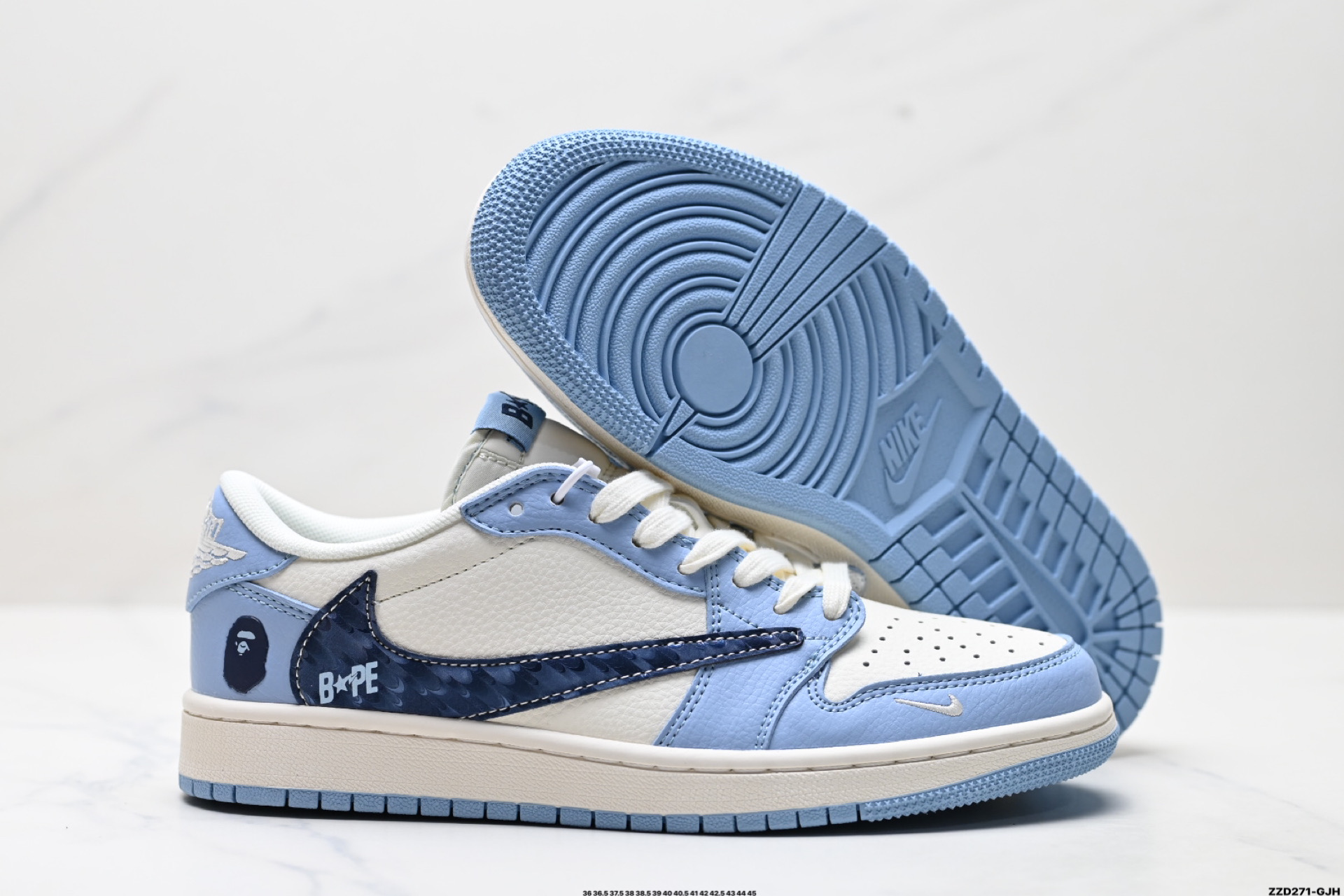 Nike Air Jordan 1 x Travis Scott AJ1倒勾 乔一倒钩 ‘DIY’定制 耐克 低帮文化篮球鞋 HS8068-022-High Quatity Cheap Brand wholesale wholesaler seller Clothes Bags handbags Sneakers Top Fashion Clothing Shoes from China Factory Chinese suppliers best Quality Beautiful Price Nike Air Jordan 1 x Travis Scott AJ1倒勾 乔一倒钩 ‘DIY’定制 耐克 低帮文化篮球鞋 HS8068-022