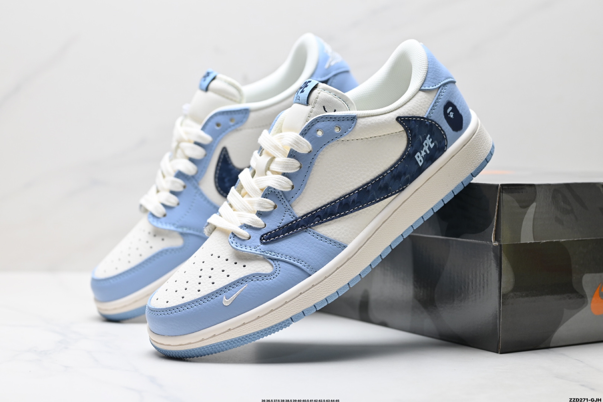 Nike Air Jordan 1 x Travis Scott AJ1倒勾 乔一倒钩 ‘DIY’定制 耐克 低帮文化篮球鞋 HS8068-022-High Quatity Cheap Brand wholesale wholesaler seller Clothes Bags handbags Sneakers Top Fashion Clothing Shoes from China Factory Chinese suppliers best Quality Beautiful Price Nike Air Jordan 1 x Travis Scott AJ1倒勾 乔一倒钩 ‘DIY’定制 耐克 低帮文化篮球鞋 HS8068-022
