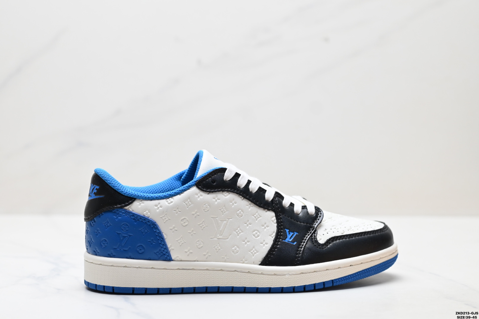 Louis Vuitton x Nike Air Jordan 1 倒勾 乔一倒钩 路易威登 耐克 低帮文化篮球鞋 2025615866