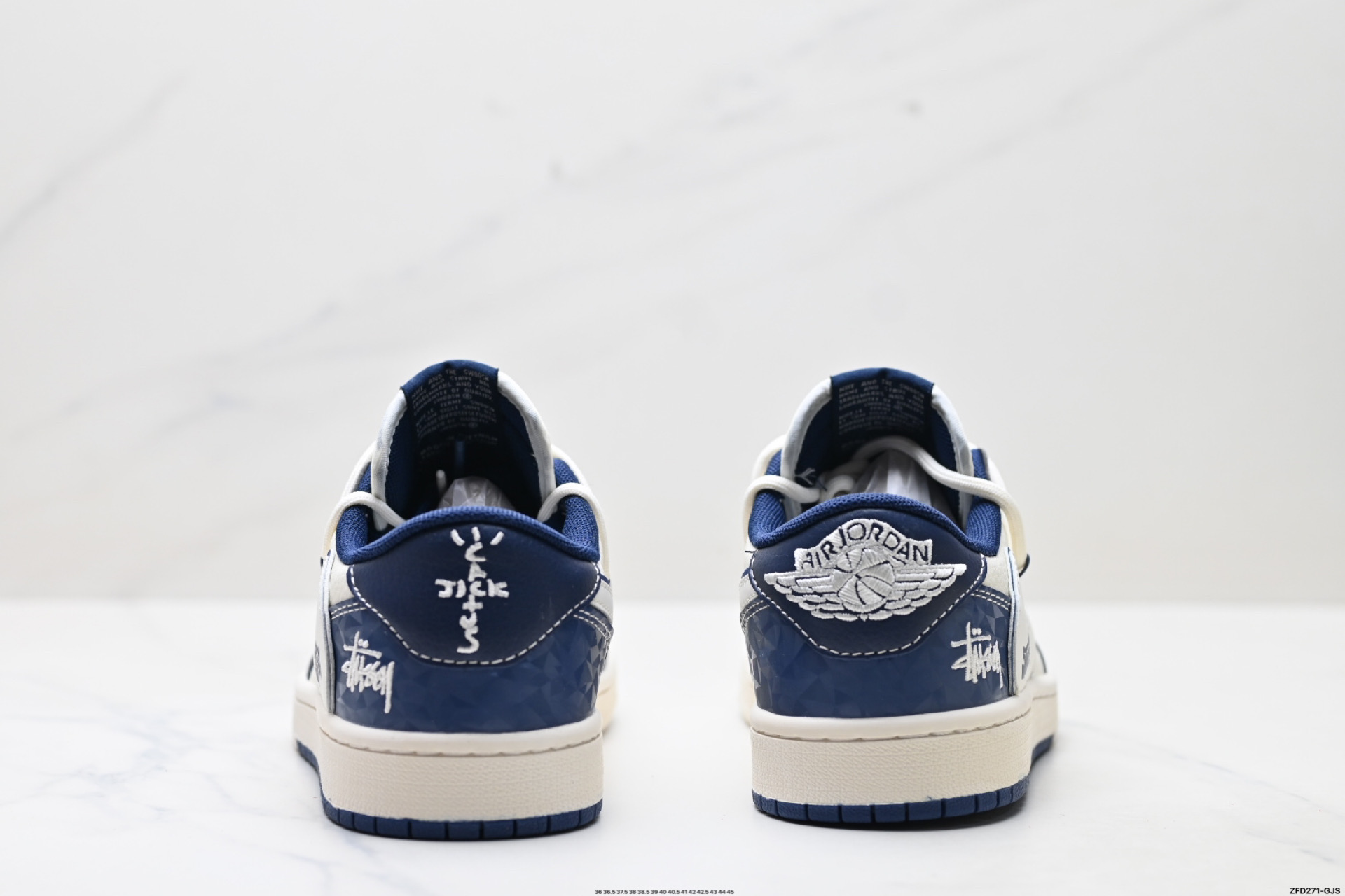 Nike Air Jordan 1 x Travis Scott AJ1倒勾 乔一倒钩 ‘DIY’定制 耐克 低帮文化篮球鞋 DM6868-111