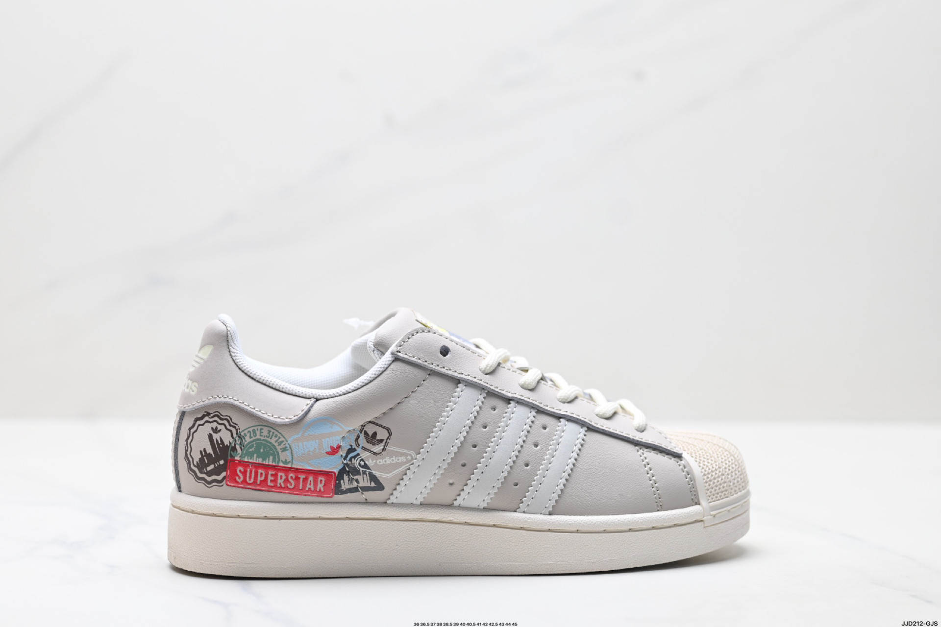 阿迪达斯Adidas三叶草 Originals Superstar贝壳头系列低帮经典百搭休闲运动板鞋 JR1330