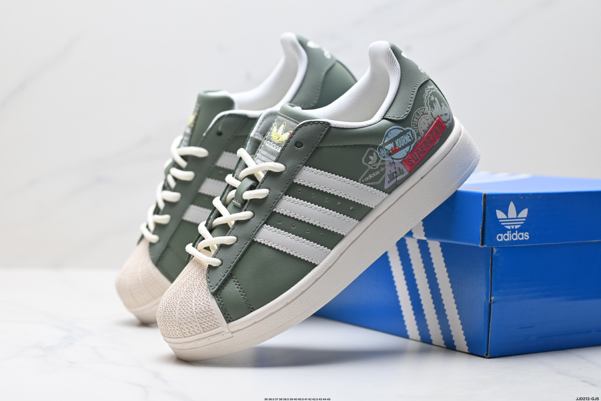 阿迪达斯Adidas三叶草 Originals Superstar贝壳头系列低帮经典百搭休闲运动板鞋 JR1330