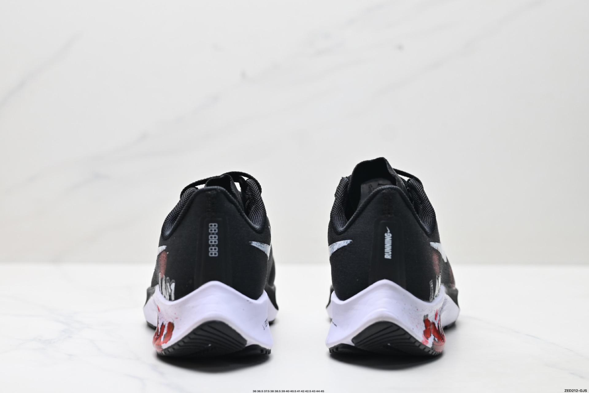 定制球鞋NIKE AIR ZOOM PEGASUS 42虐杀原形 手绘潮流 简约 百搭防滑耐磨 低帮跑步鞋 BQ9647-022