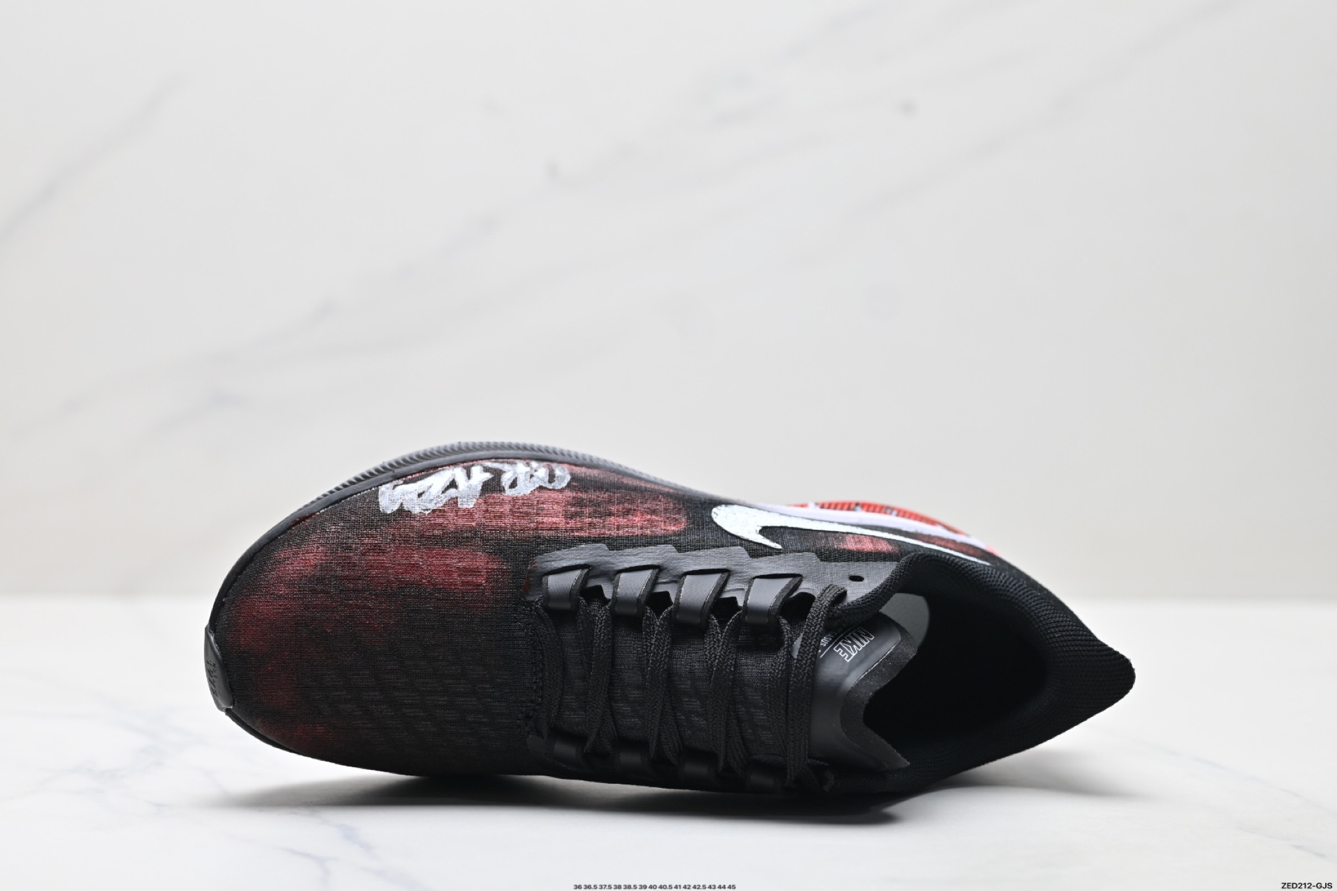 定制球鞋NIKE AIR ZOOM PEGASUS 42虐杀原形 手绘潮流 简约 百搭防滑耐磨 低帮跑步鞋 BQ9647-022