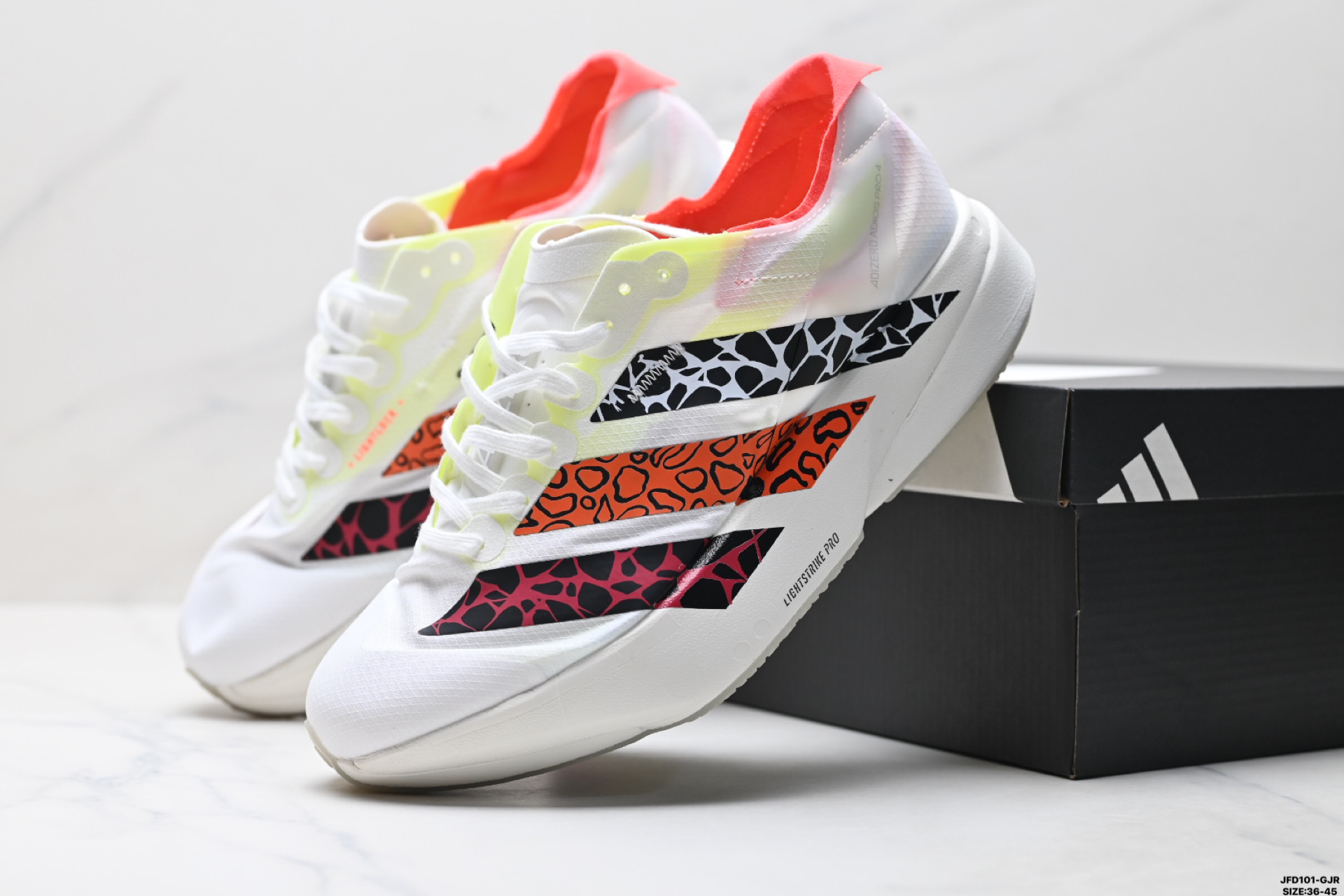 Adidas Adizero Adios Pro 4M 马拉松飞线贾卡轻质透气休闲运动跑步鞋 JR1094