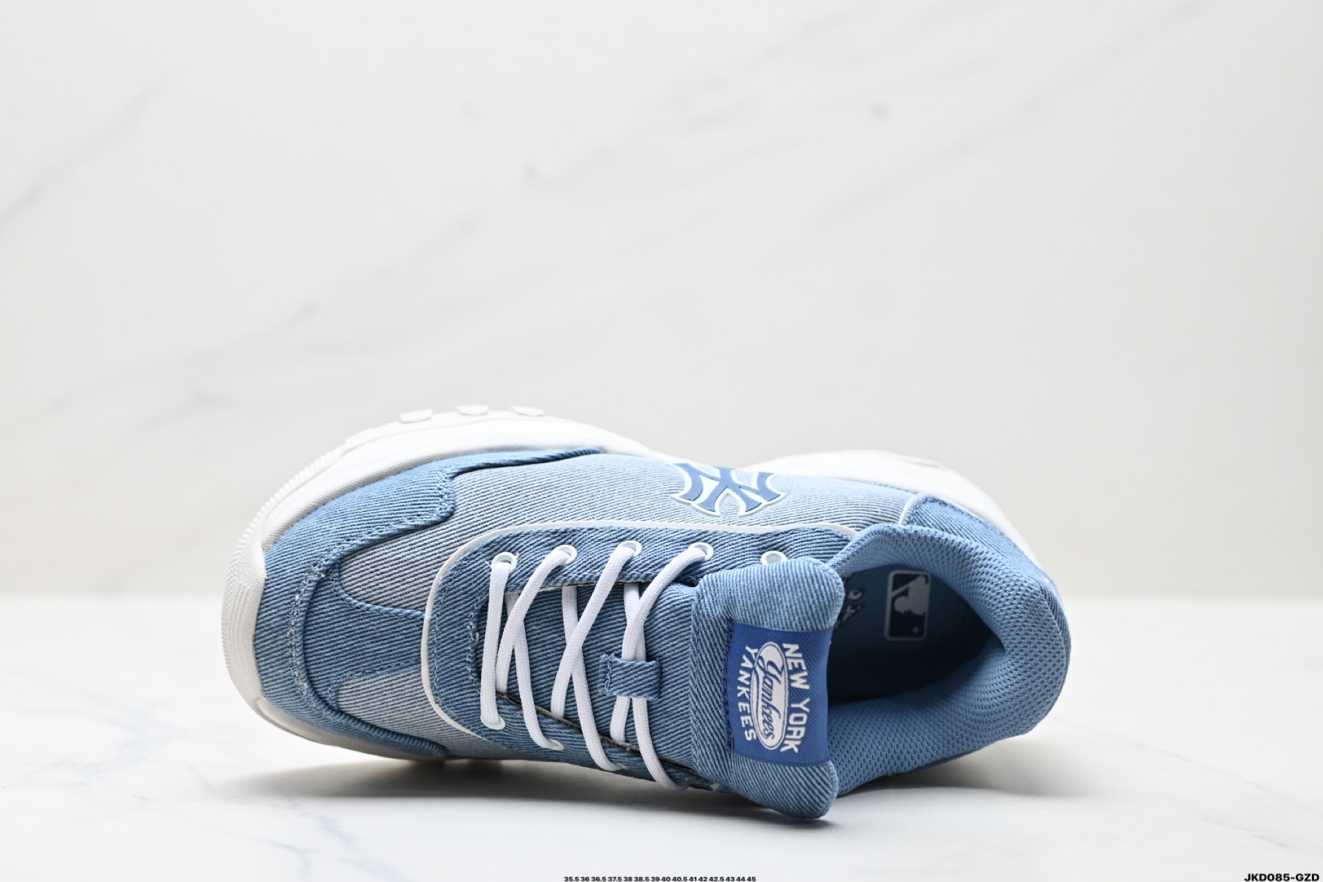 MLB 复古风格美国职业棒球大联盟 Bigball Chunky DENIM 系列 复古增高休闲老爹鞋 3ASHD075N