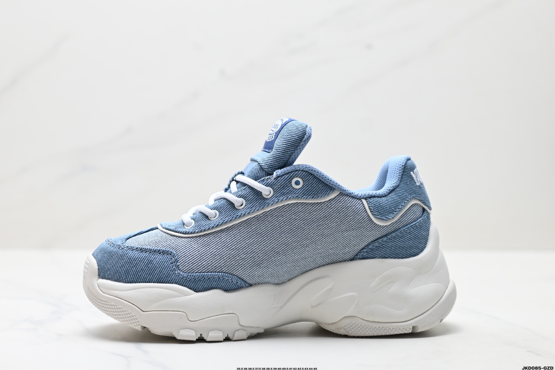 MLB 复古风格美国职业棒球大联盟 Bigball Chunky DENIM 系列 复古增高休闲老爹鞋 3ASHD075N