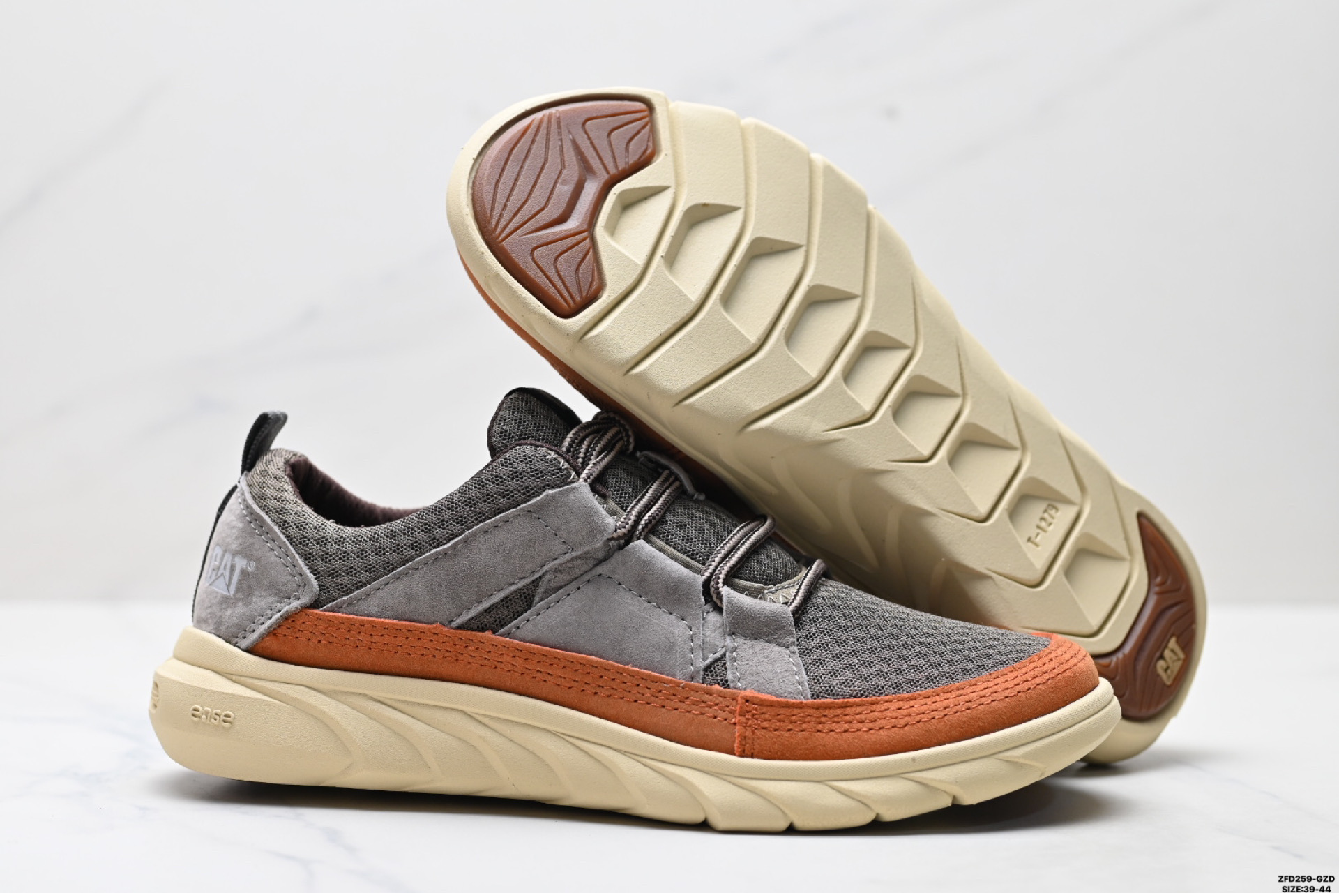 CAT卡特 GLENROCK 复古运动鞋工装 透气耐磨网面男子户外徒步工装鞋