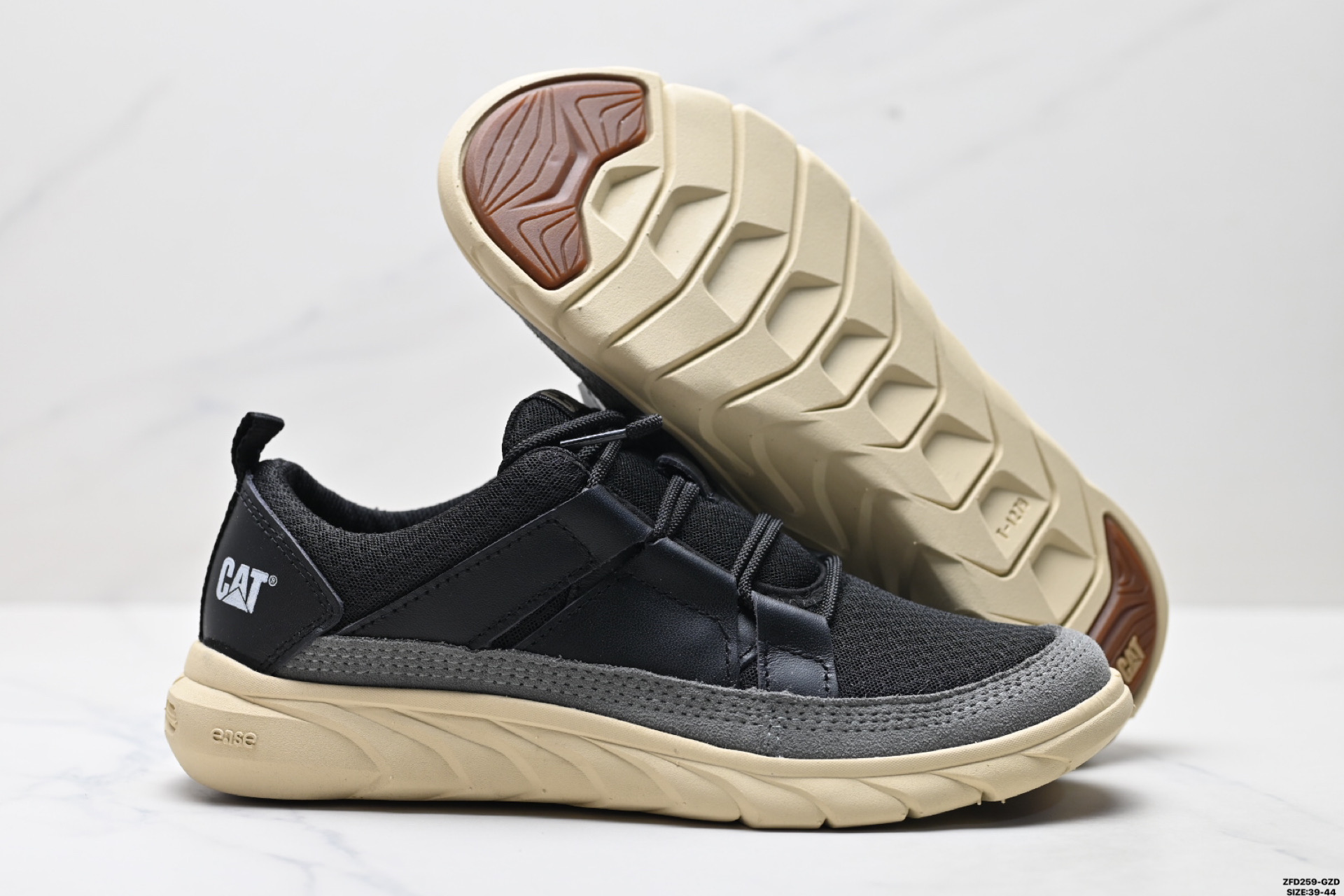 CAT卡特 GLENROCK 复古运动鞋工装 透气耐磨网面男子户外徒步工装鞋