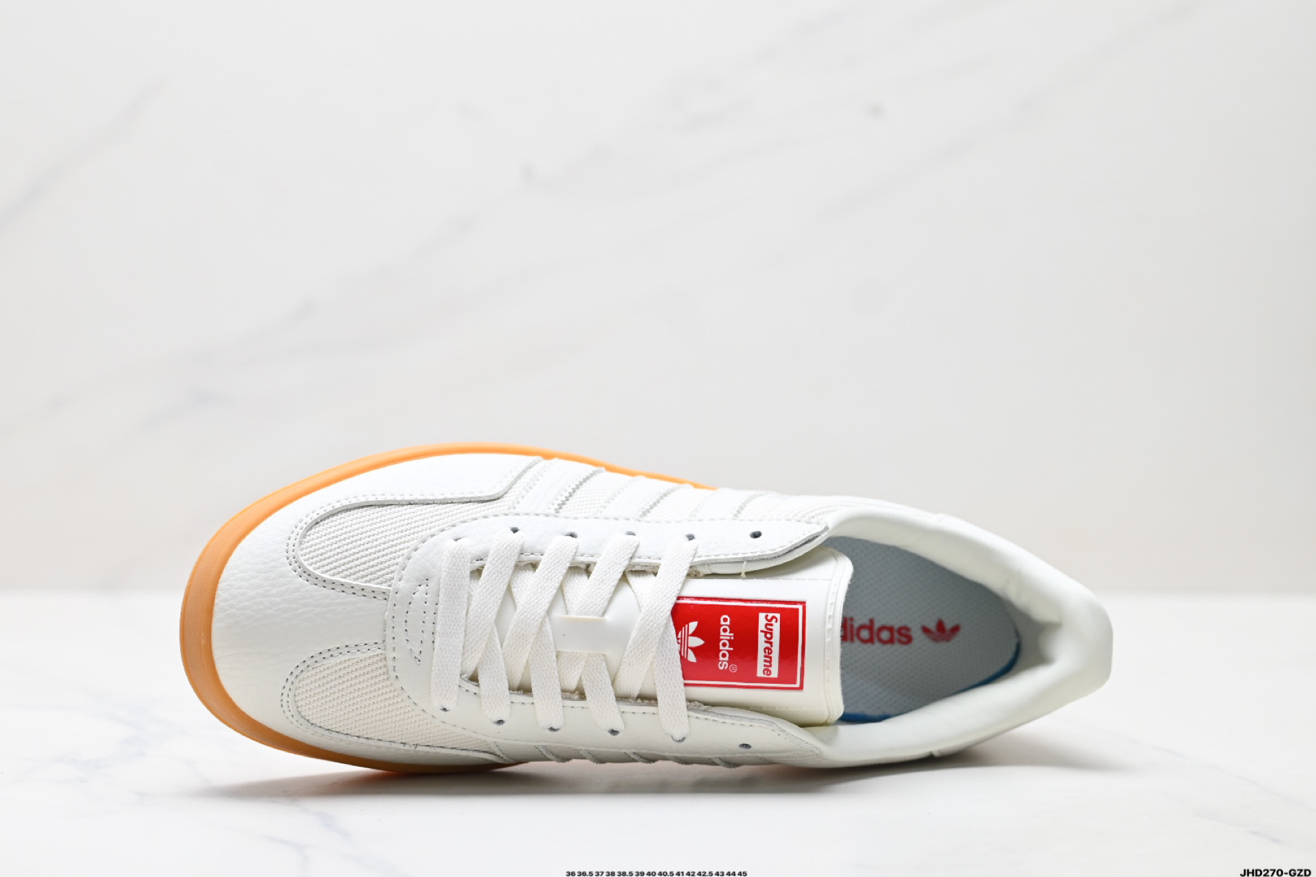 Adidas Originals Gazelle indoor ‘DIY‘定制 系列 阿迪达斯 三叶草绅士德训足球风百搭低帮休闲运动板鞋 SC9207-723