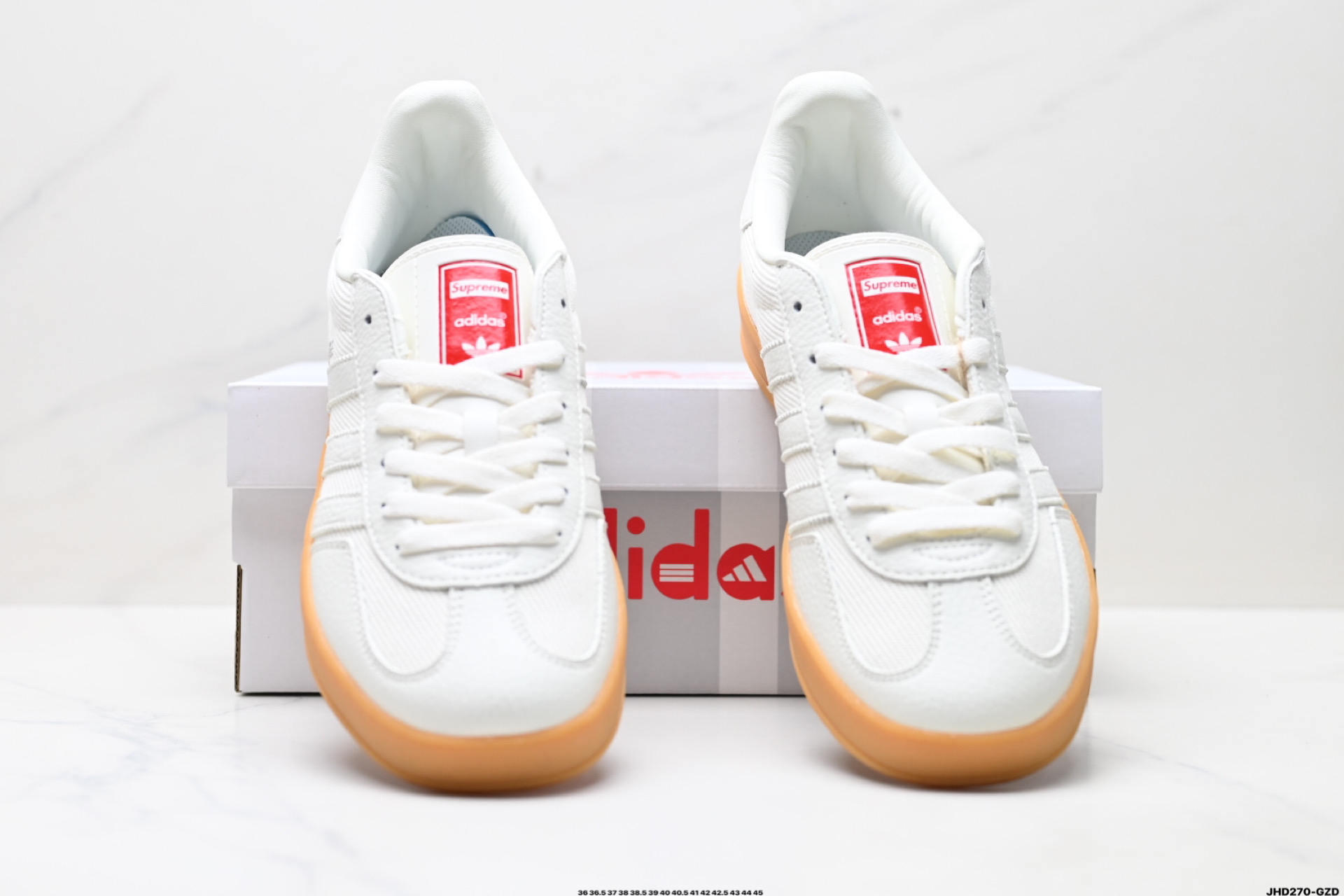 Adidas Originals Gazelle indoor ‘DIY‘定制 系列 阿迪达斯 三叶草绅士德训足球风百搭低帮休闲运动板鞋 SC9207-723