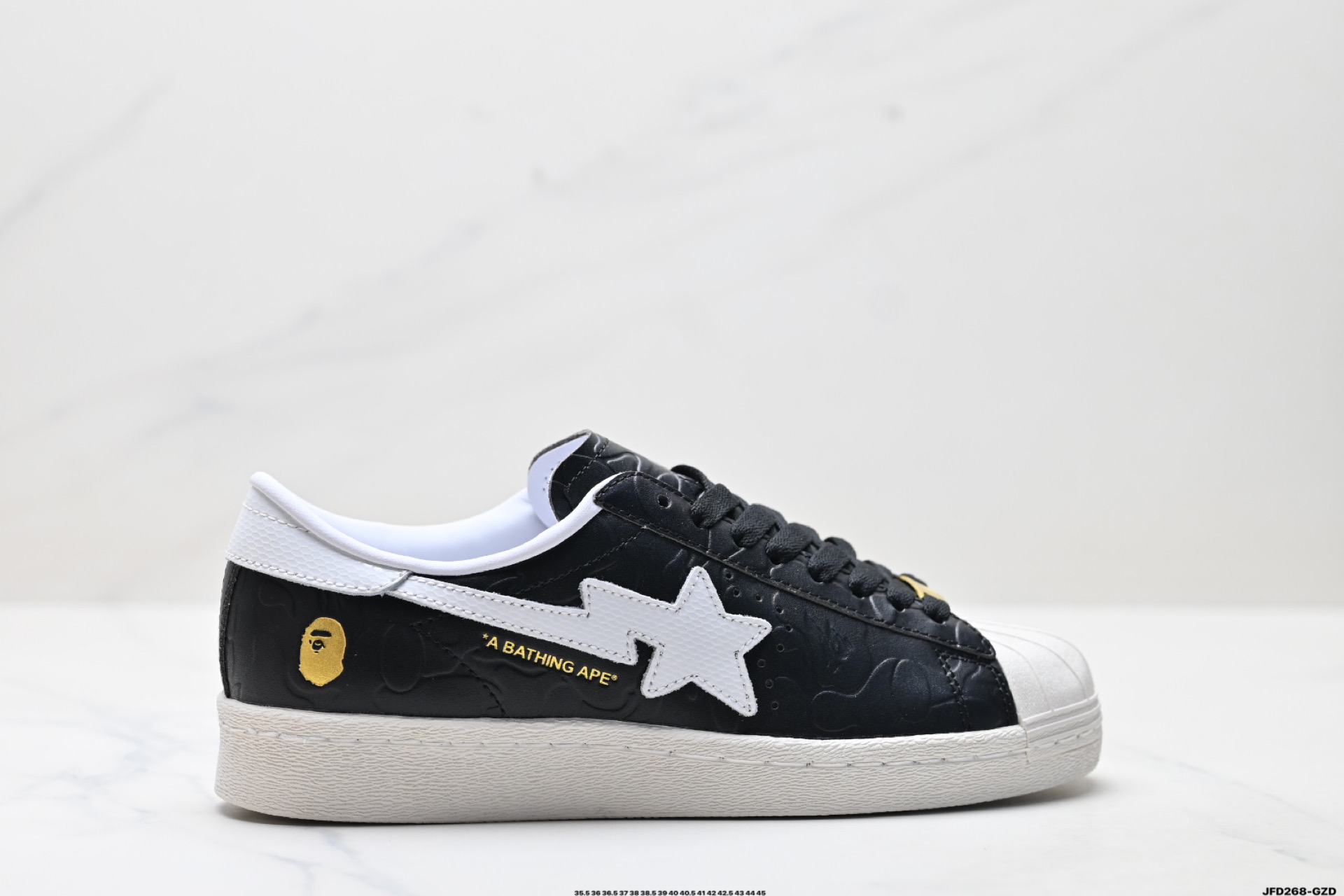 Bape x Adidas Originals Superstar贝壳头系列 阿迪达斯 三叶草低帮经典百搭休闲运动板鞋 JR2701