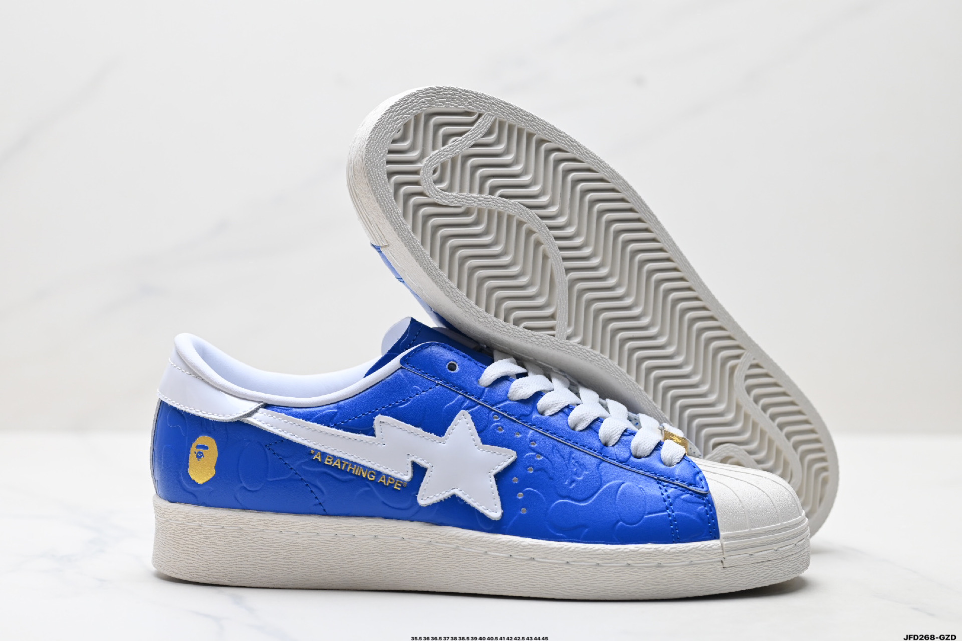 Bape x Adidas Originals Superstar贝壳头系列 阿迪达斯 三叶草低帮经典百搭休闲运动板鞋 JR2701