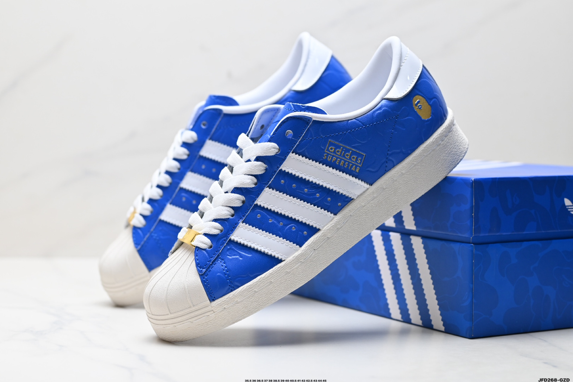 Bape x Adidas Originals Superstar贝壳头系列 阿迪达斯 三叶草低帮经典百搭休闲运动板鞋 JR2701